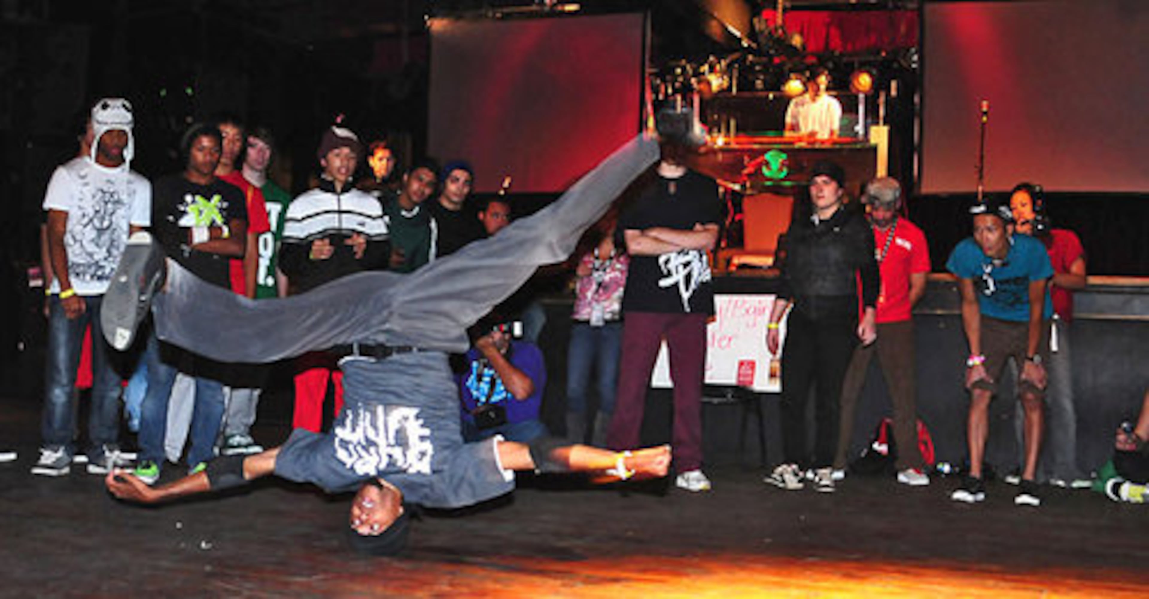 Bboy Formula of Burn Unit performs Friday at Masquerade.