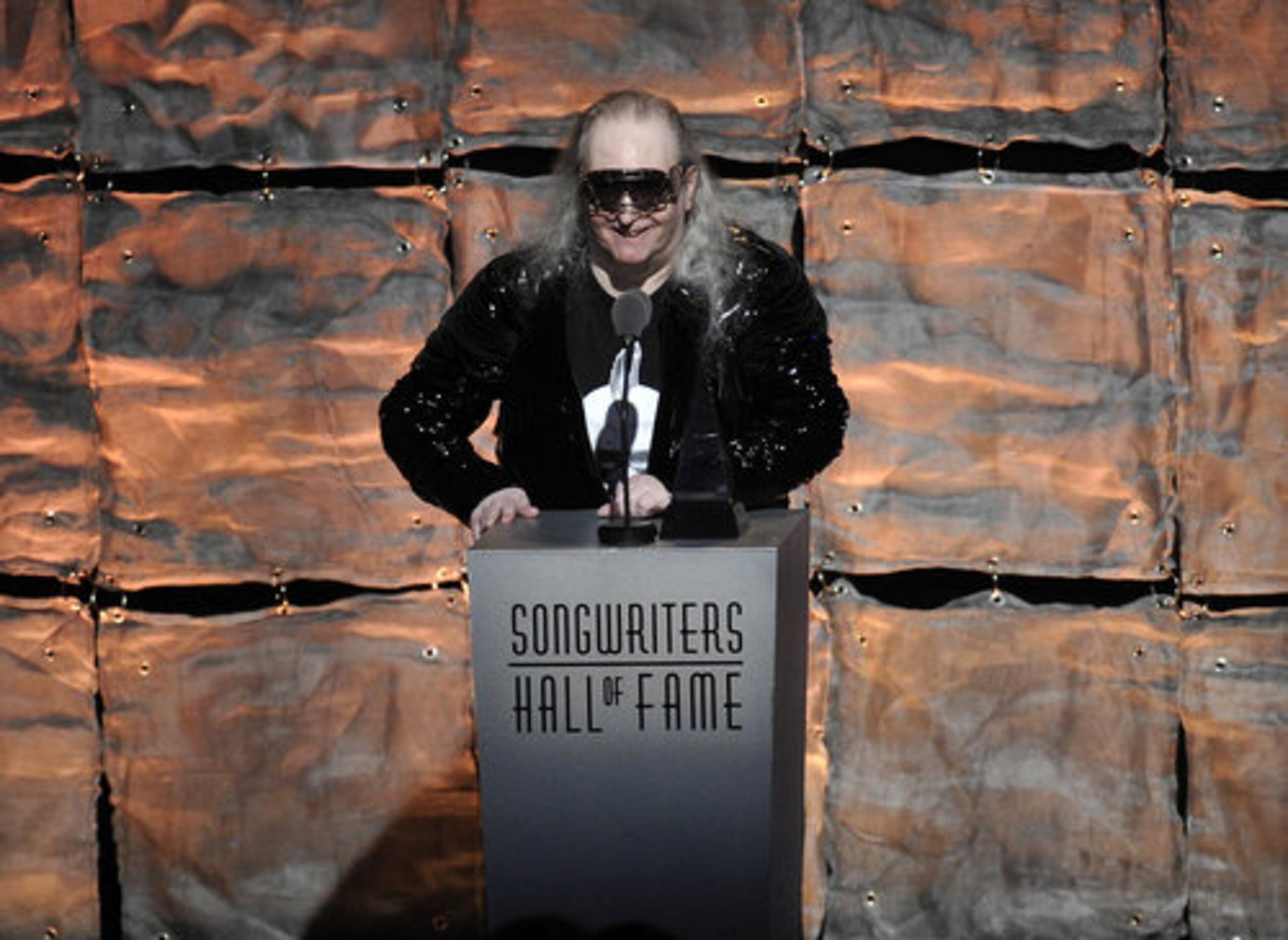 After Loaf and Constantine Maroulis performed an abridged version of the nearly 10-minute title track, inductee Jim Steinman noted: "They shortened the song so much I felt like I was watching an episode of 'Glee.' "