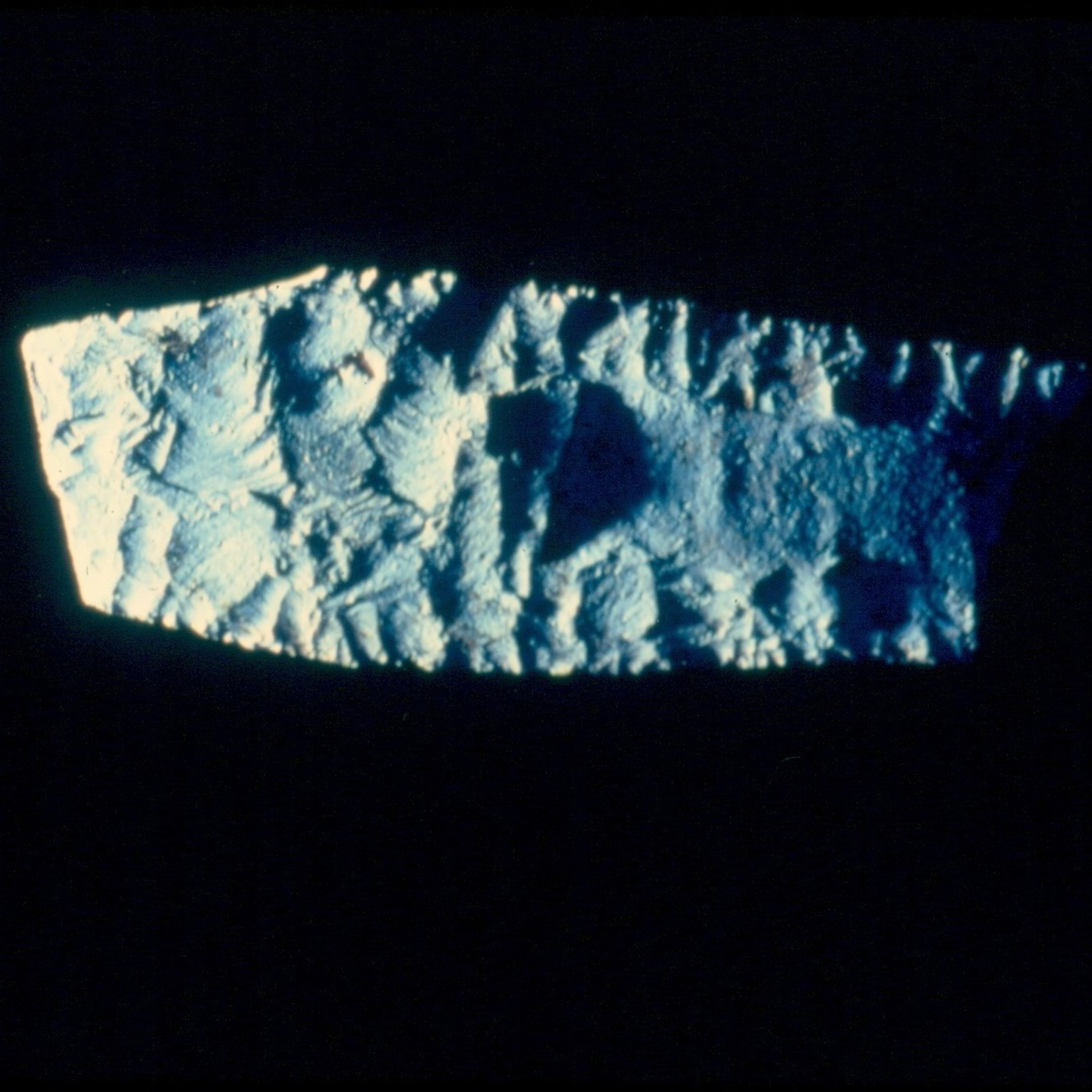 An image of the Clovis point or spear point found in 1935 during excavations at what is now the Ocmulgee National Historical Park in Macon. (Courtesy of National Park Service)