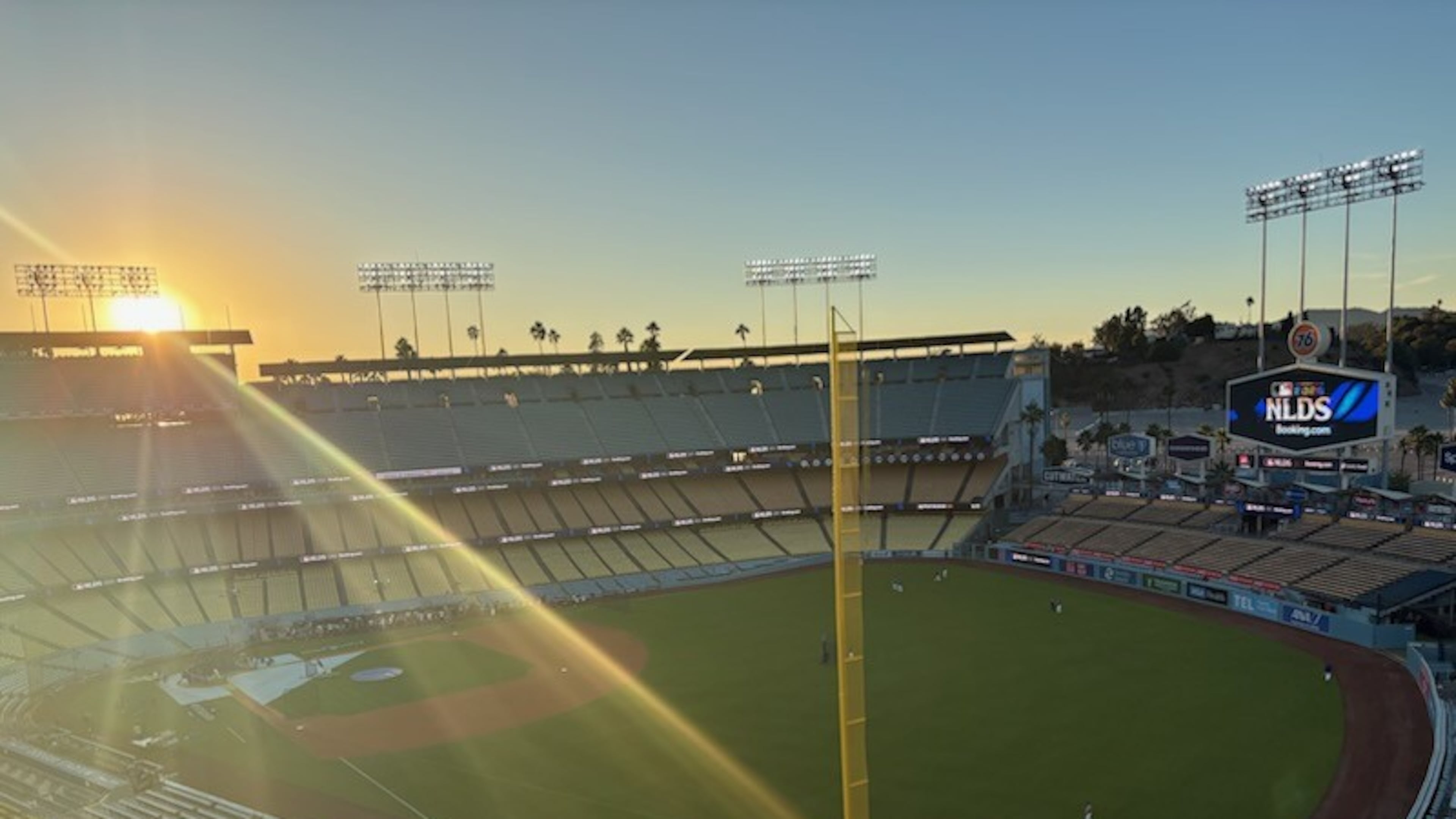 A panoramic photo of Dodger Stadium taken Oct. 2, 2026. (Ken Sugiura/AJC)