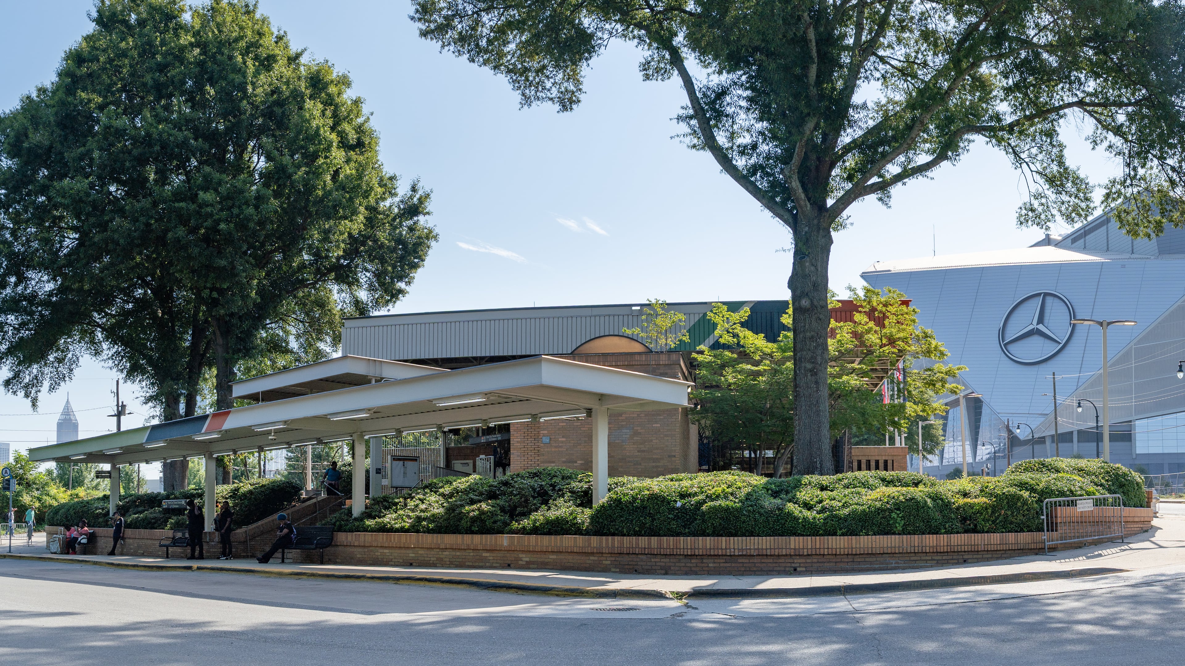 The escalator at the Vine City MARTA station on Carter Street is working again after repairs and inspections. (Ben Hendren for the AJC)