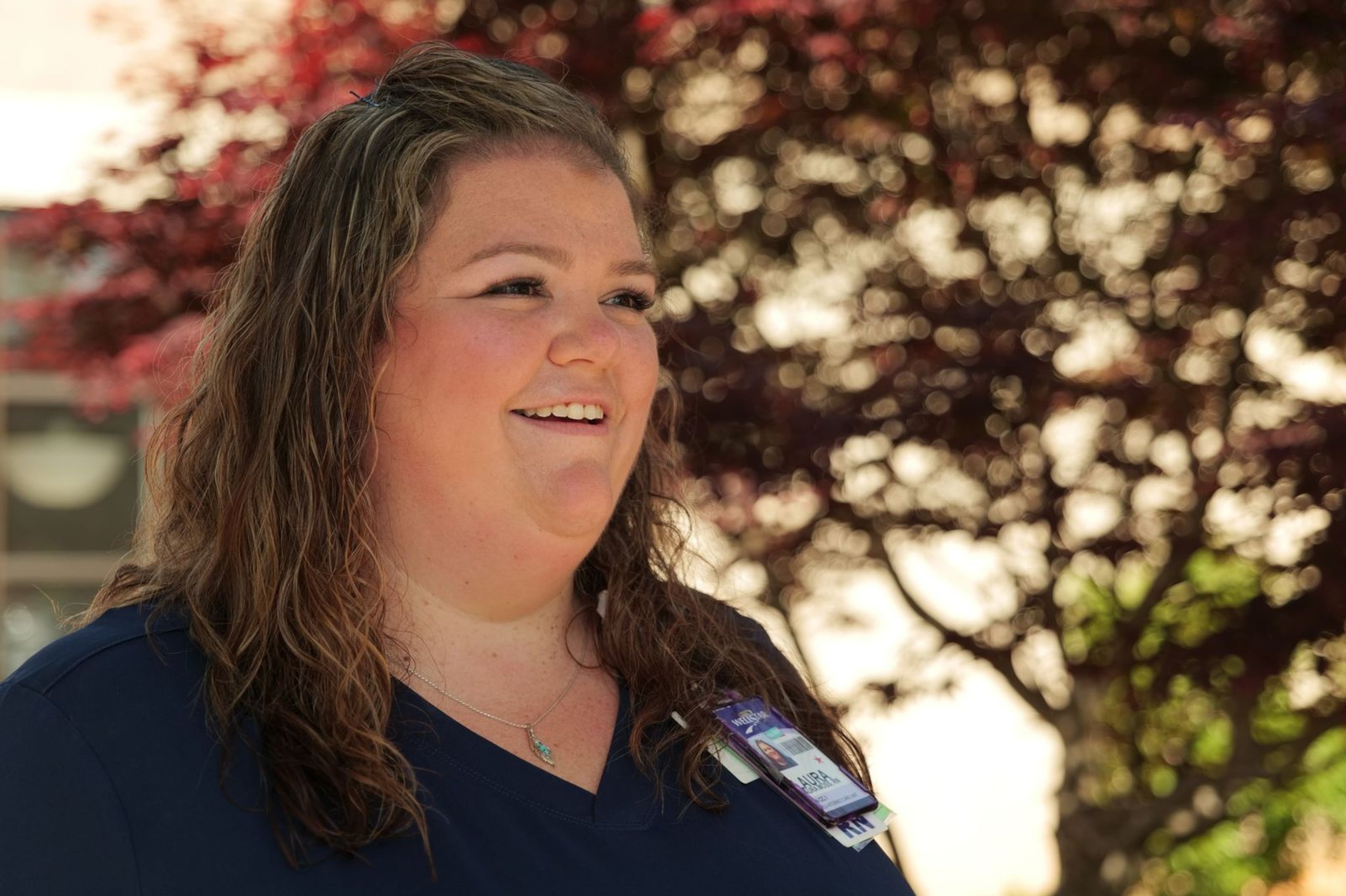 RN Laura Moss, Wellstar Spalding Regional Hospital, enjoys working in the community where she grew up. Courtesy of Crew Atlanta