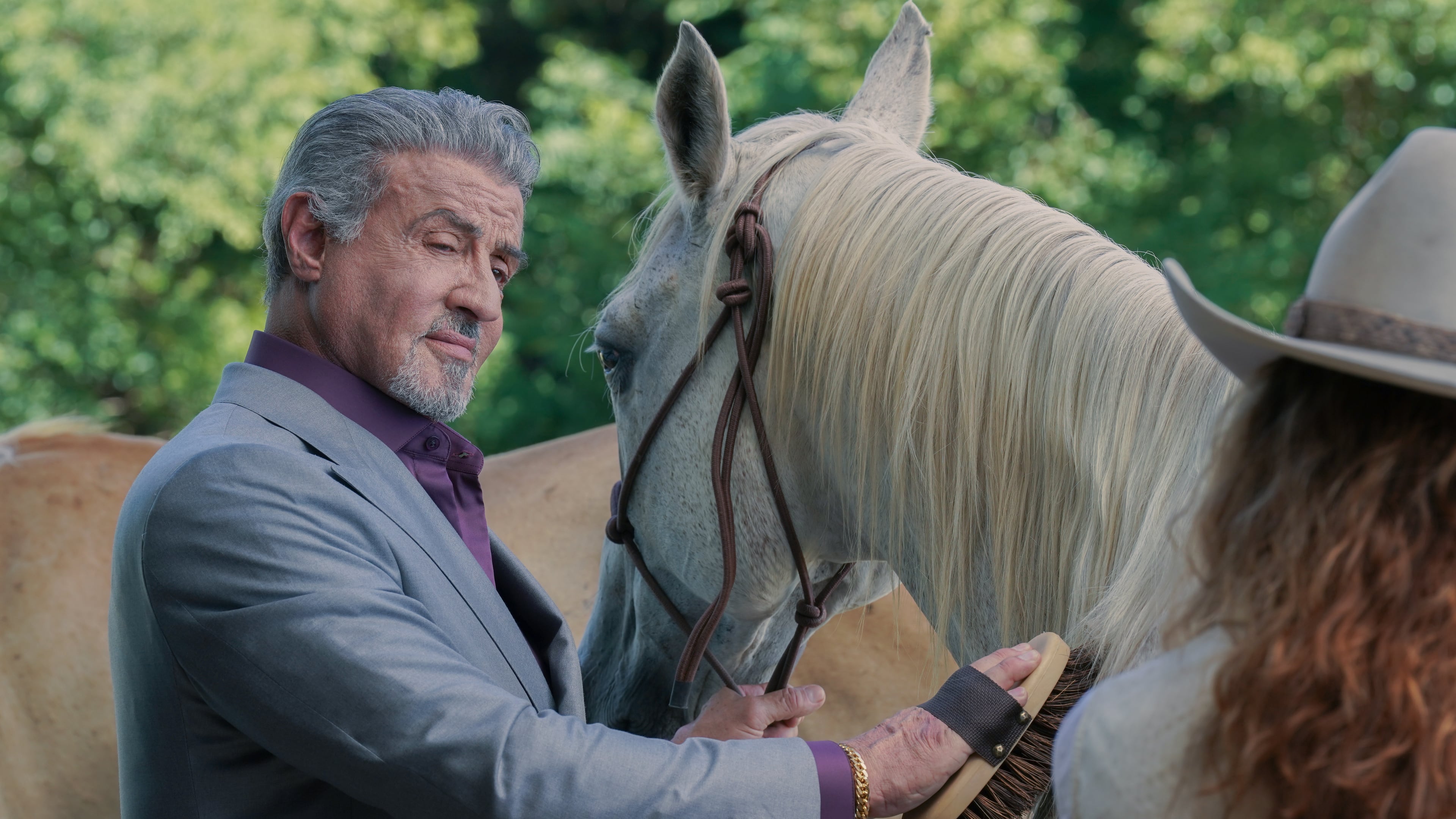 Sylvester Stallone as Dwight "The General" Manfredi of the Paramount+ original series TULSA KING. Photo Cr: Brian Douglas/Paramount+. © 2022 Viacom International Inc. All Rights Reserved.