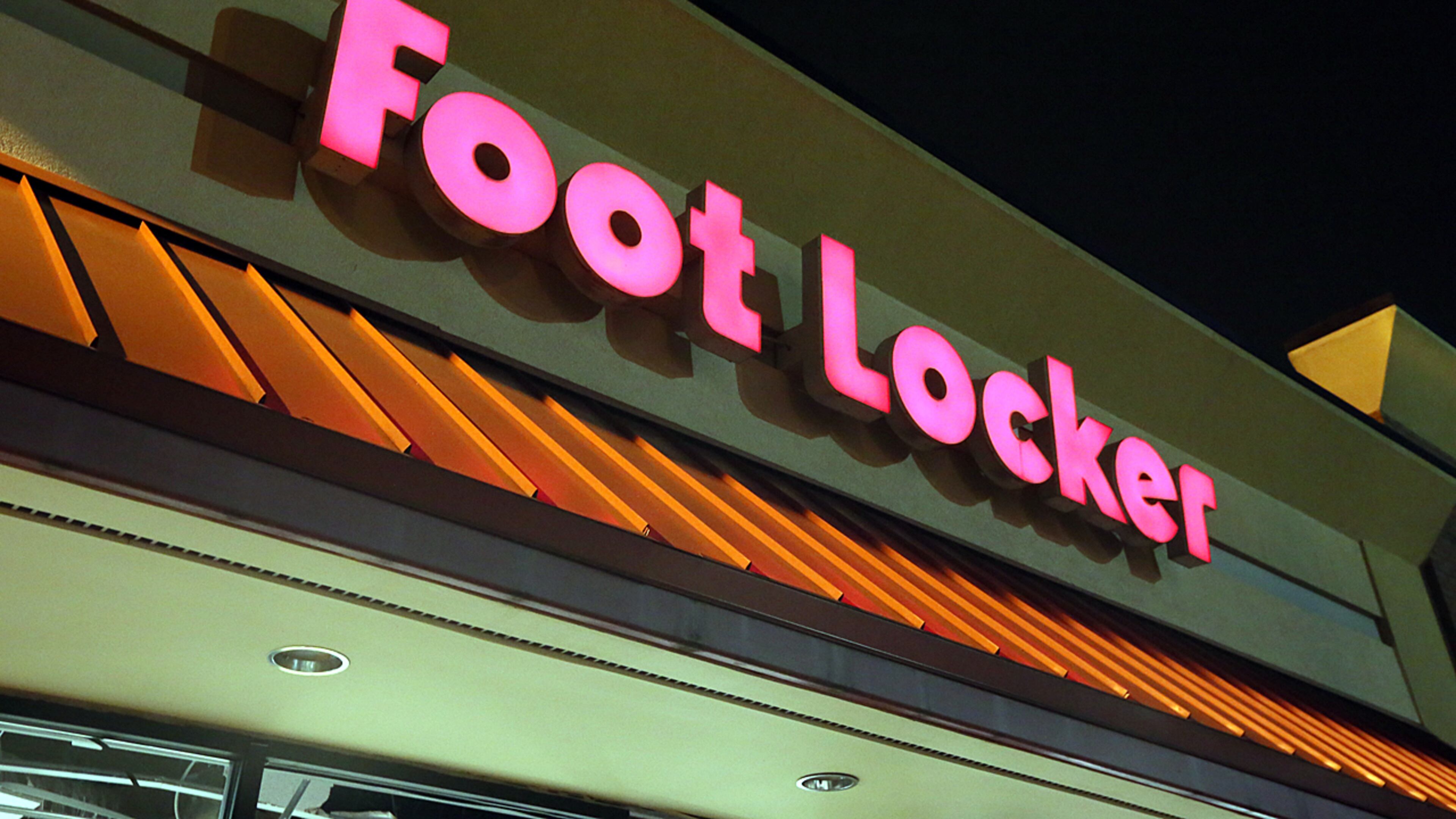 A Foot Locker sign in a file photo.