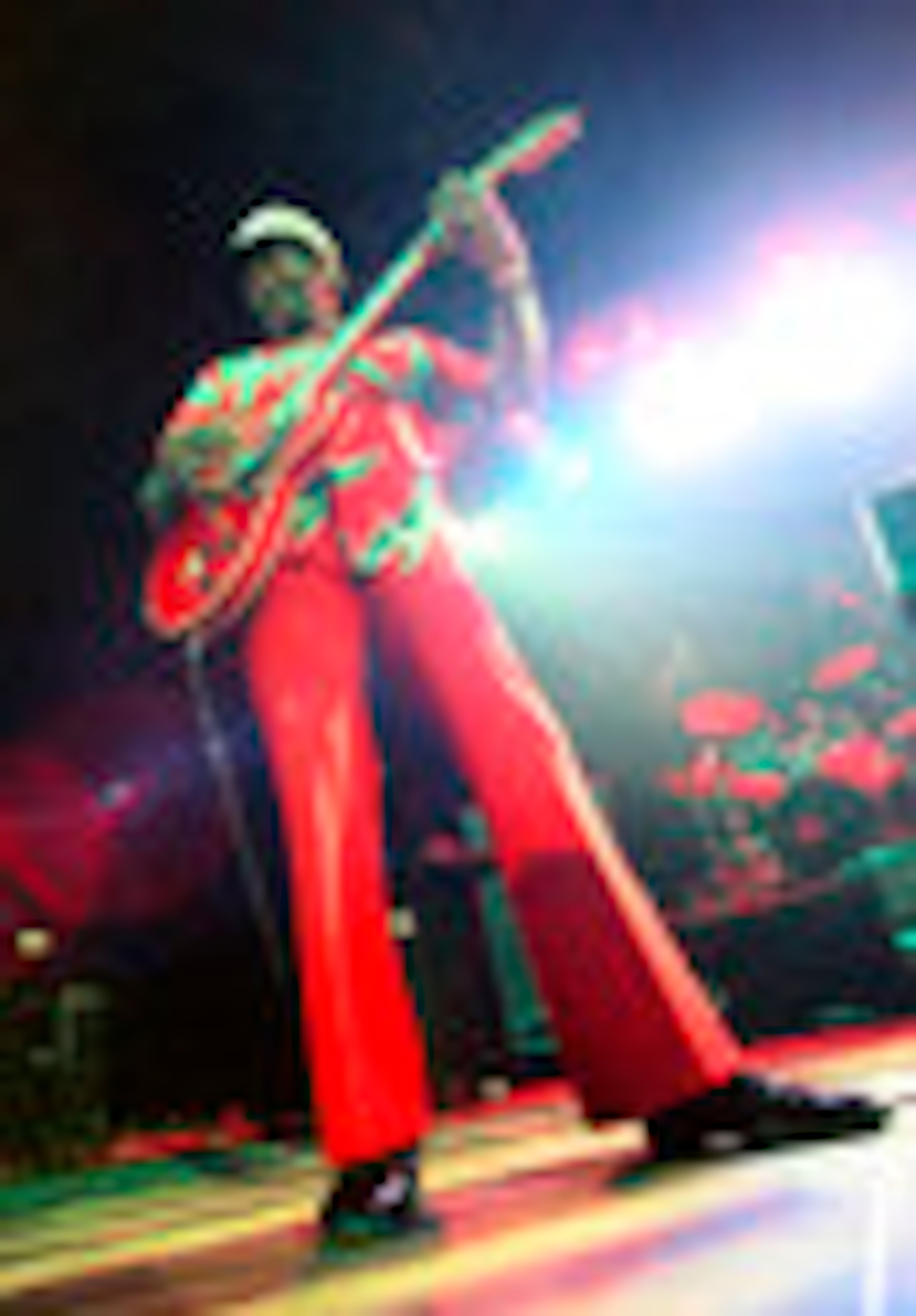 Chuck Berry performs during the "Legends of Rock 'n' Roll" at the Hallenstadion in Zurich, Switzerland on July 28, 1999. Berry headlined the show that also featured appearances by Little Richard and Jerry Lee Lewis.