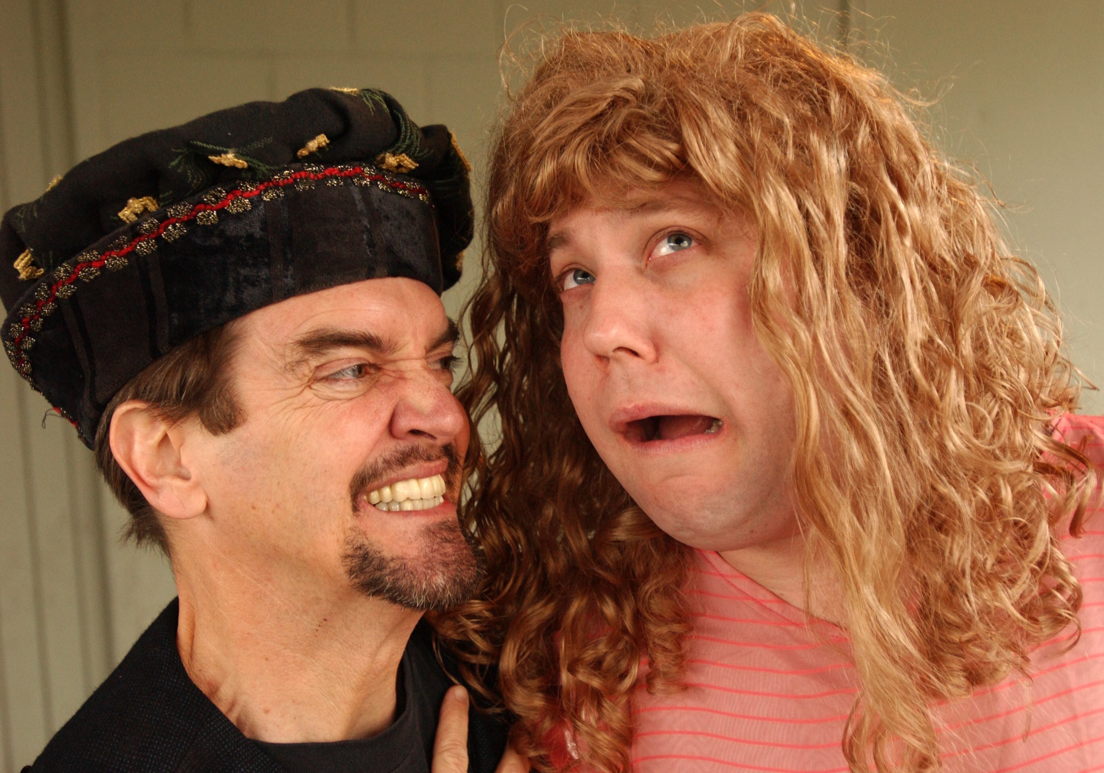 Chris Kayser (left) & Sean Daniels working on 'The Complete Works of Shakespeare (abridged)' (WILLIAM BERRY/staff)