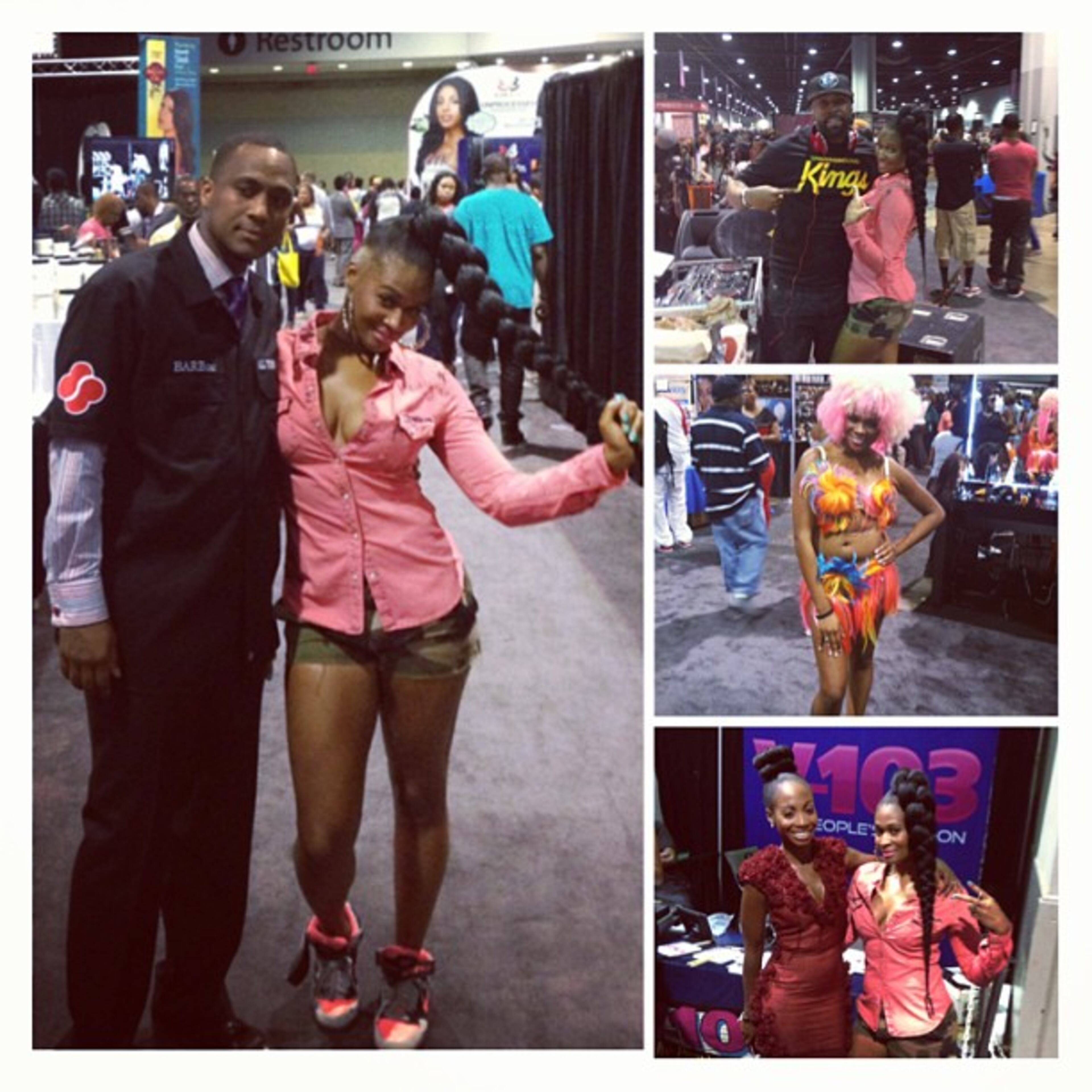 Today @ the #BRONNERBROS hair show! #WORKIN #THEINTERVIEW #R&B #RHYTHMANDGANGSTA -- @itsmelle