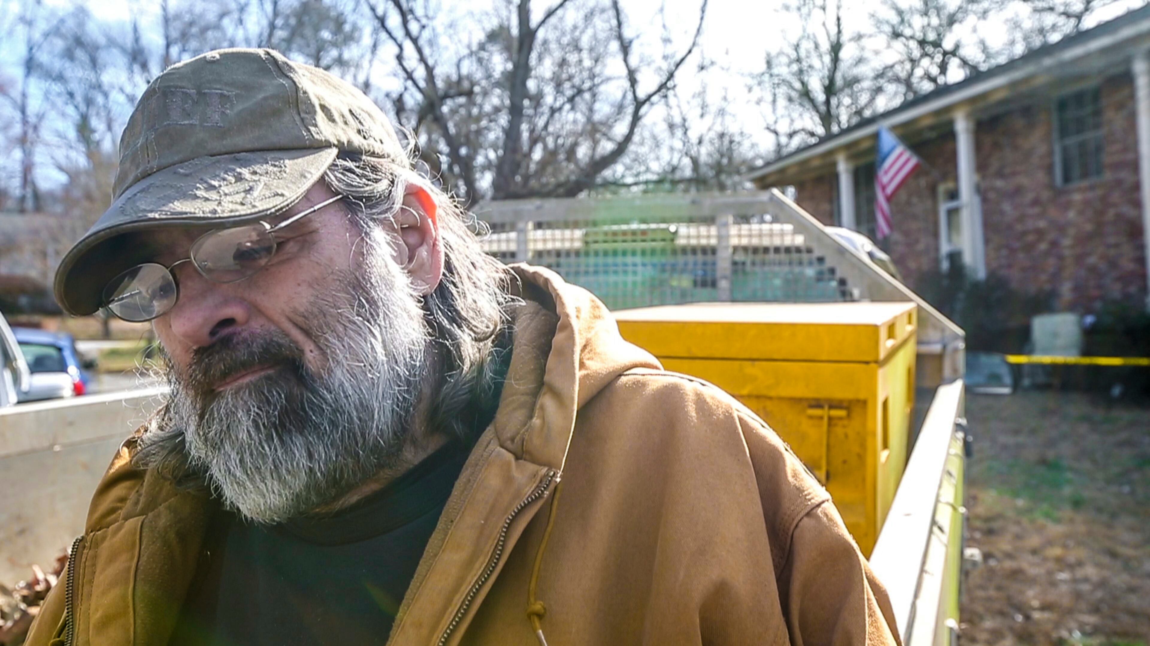 February 5, 2017 CLAYTON COUNTY: Edward Stephenson reflected on trying to rescue his 94-year old mother from her burning home on Thursday, Feb. 9, 2017. Frances Stephenson died late Wednesday in a fire at the home. The deadly blaze occurred about 10:40 p.m. in the 400 block of Lady Guinevere Way in Jonesboro, Clayton County Fire and Emergency Services fire spokeswoman Jacque Feilke said. People driving by saw the flames and called 911, Feilke said. Crews responded in a few minutes, but the woman was dead by the time they reached her. The victim's son, who lives nearby, was alerted by neighbors to the fire "I jumped up as fast as I could," Edward Stephenson said. "I tried to go in the front door, but I couldn't go 10 feet because of the smoke. At that point, it was just hurry up and wait and let the professionals do their job." Stephenson said his mother had lived at the house "30-40 years." The fire is under investigation, Feilke said. JOHN SPINK /JSPINK@AJC.COM