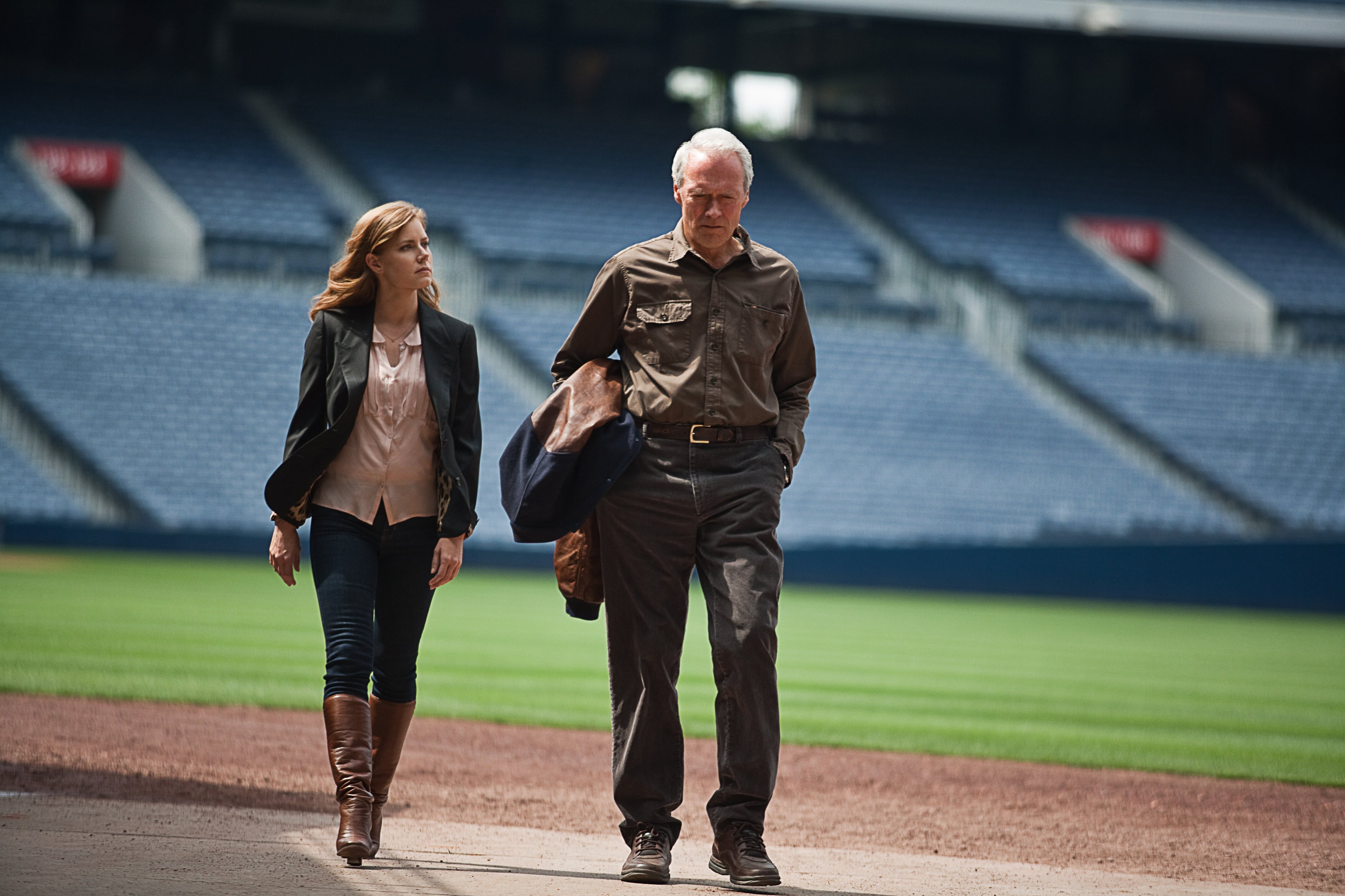 Amy Adams and Clint Eastwood in a still from "Trouble With the Curve," which did some filming at Turner Field. Photo: Keith Bernstein