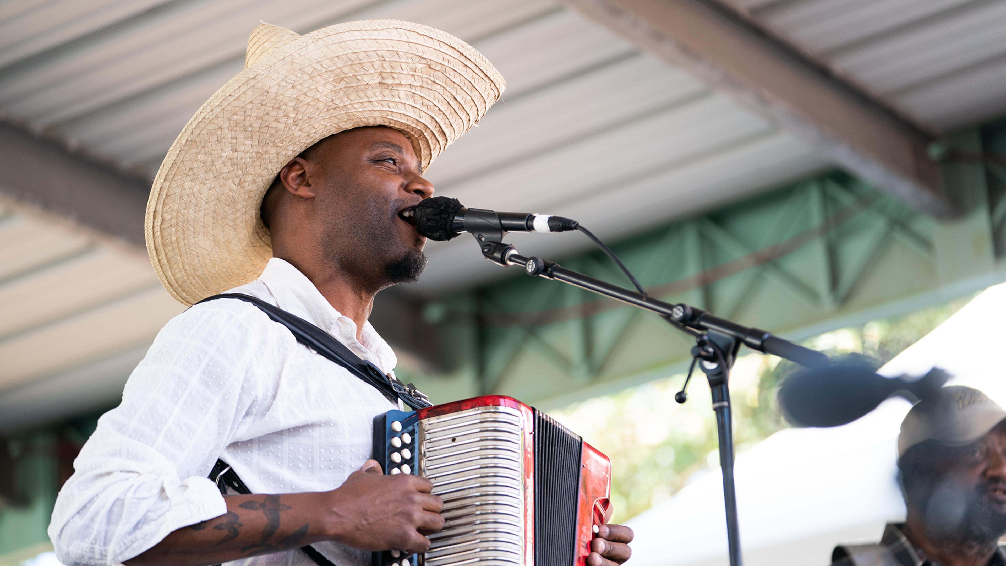 Cedric Watson is a Grammy-nominated zydeco musician dedicated to keeping the endangered Kouri-Vini language alive through music.
(Courtesy of Tim Mueller)