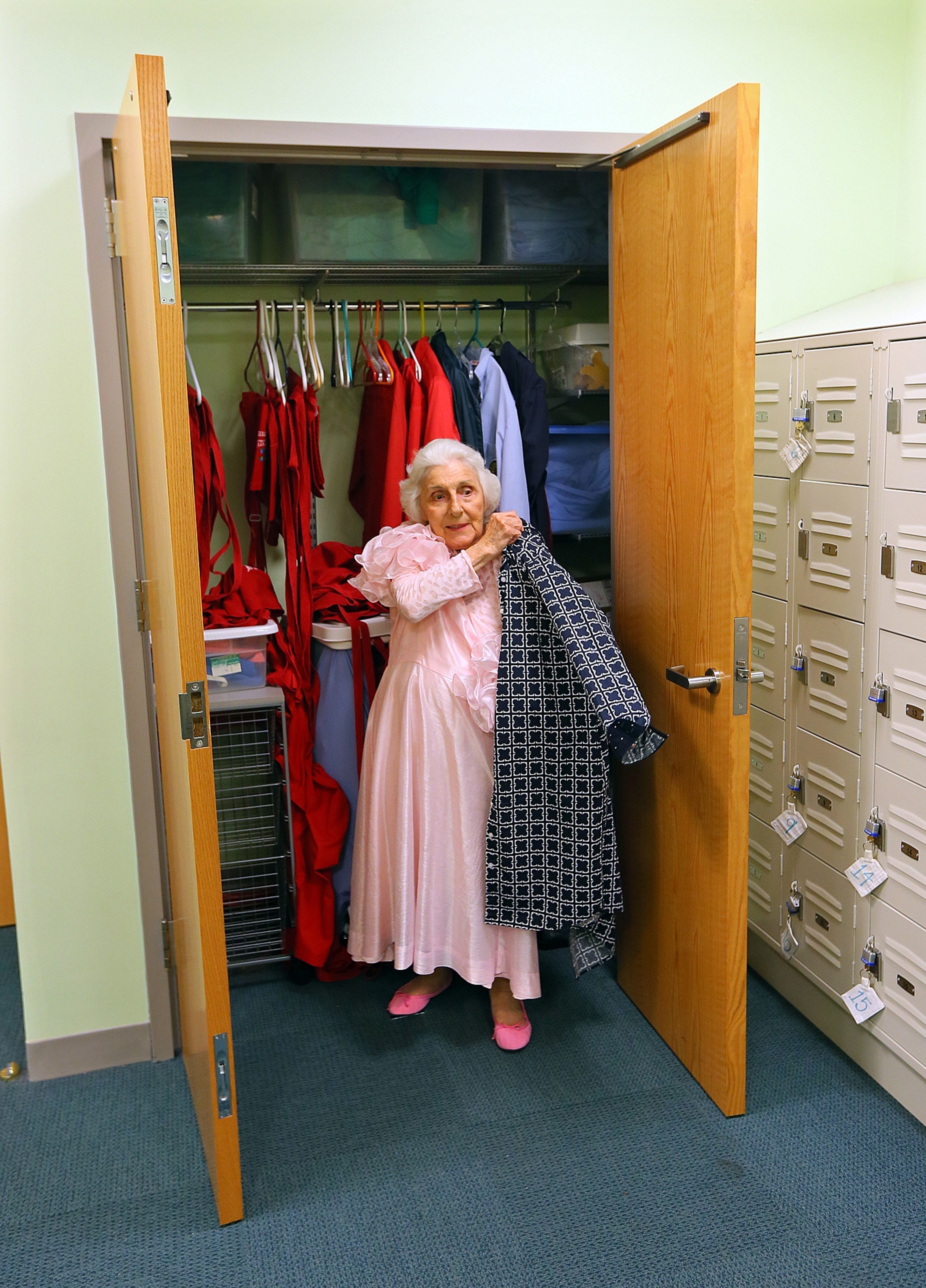 Viener transforms into “Fairy Godmother” by donning a costume. The final piece will be a tiara given to her by the parents of children with cancer in Richmond, Va., where she began volunteering 30 years ago.
