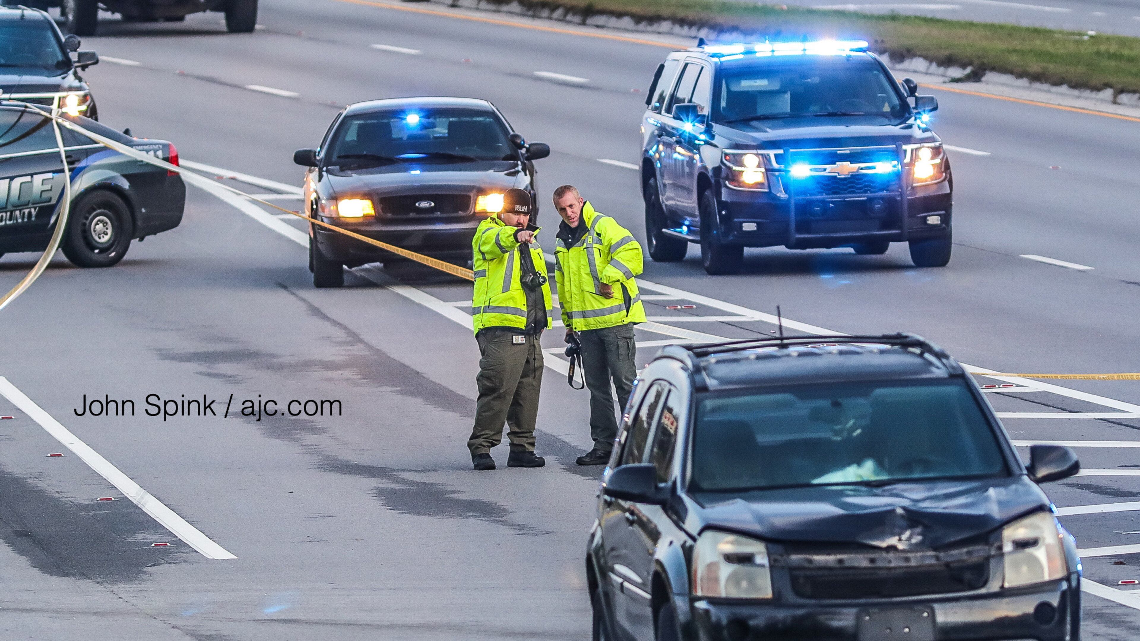 DeKalb County police investigated the deadly incident Friday morning on the Moreland Avenue ramp to Thurman Road in the southern part of the county.