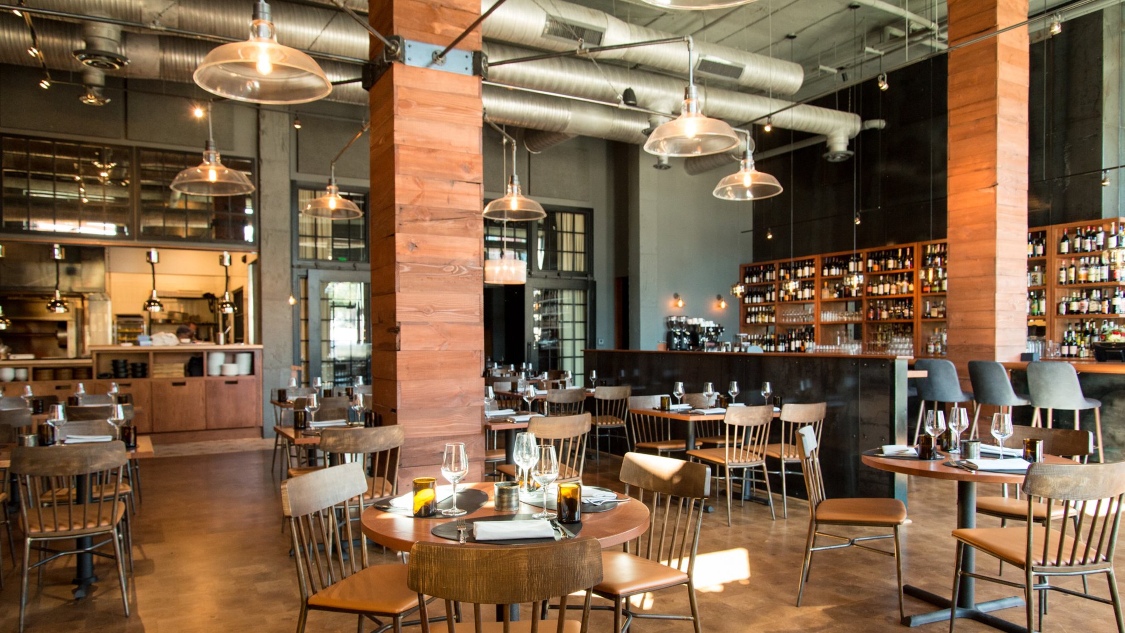 Donetto’s interior is striking and includes some features that recall the building’s former life as a meatpacking facility. CONTRIBUTED BY MIA YAKEL