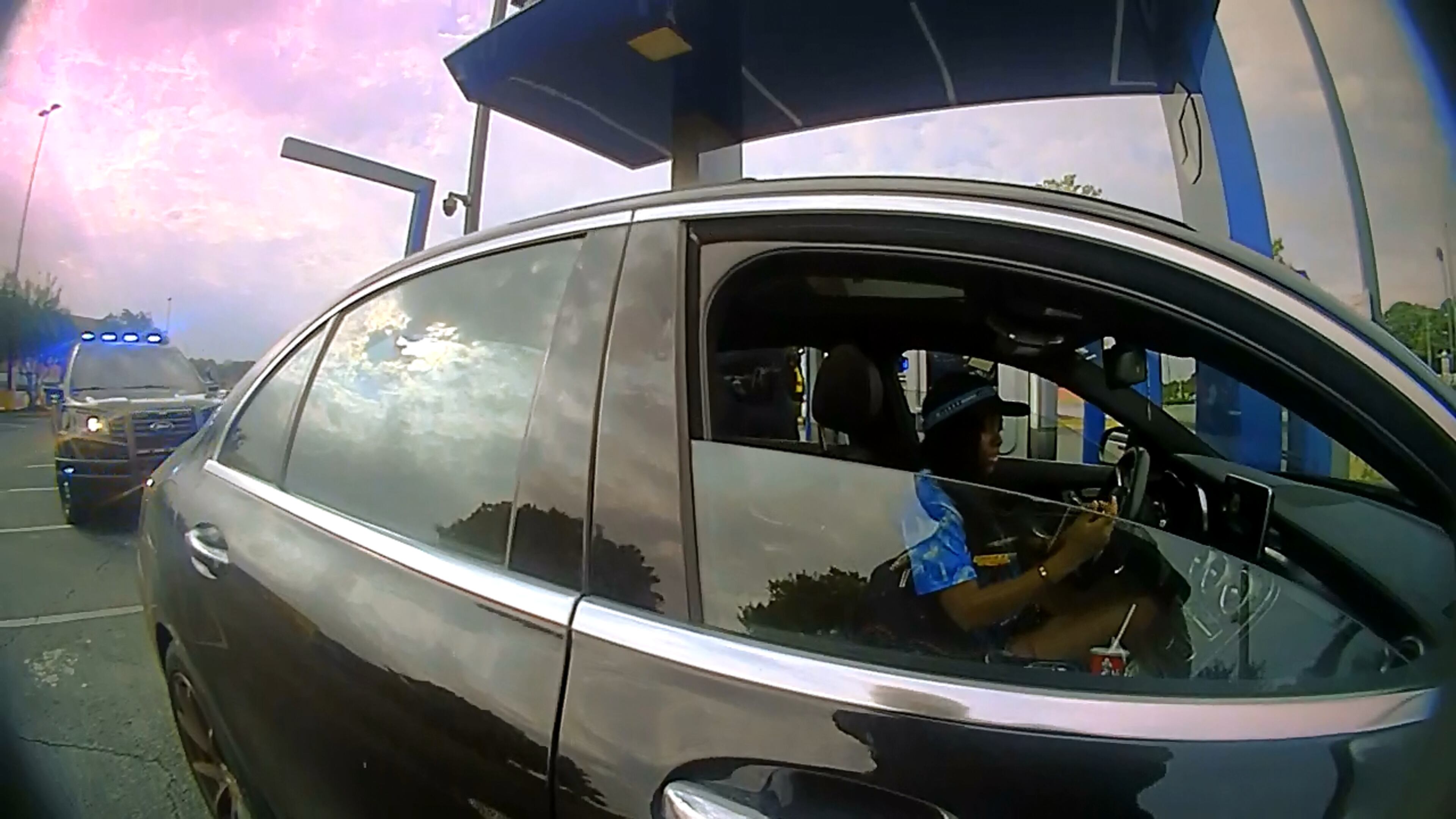 One of the officers' body-worn cameras captured footage of the driver.
