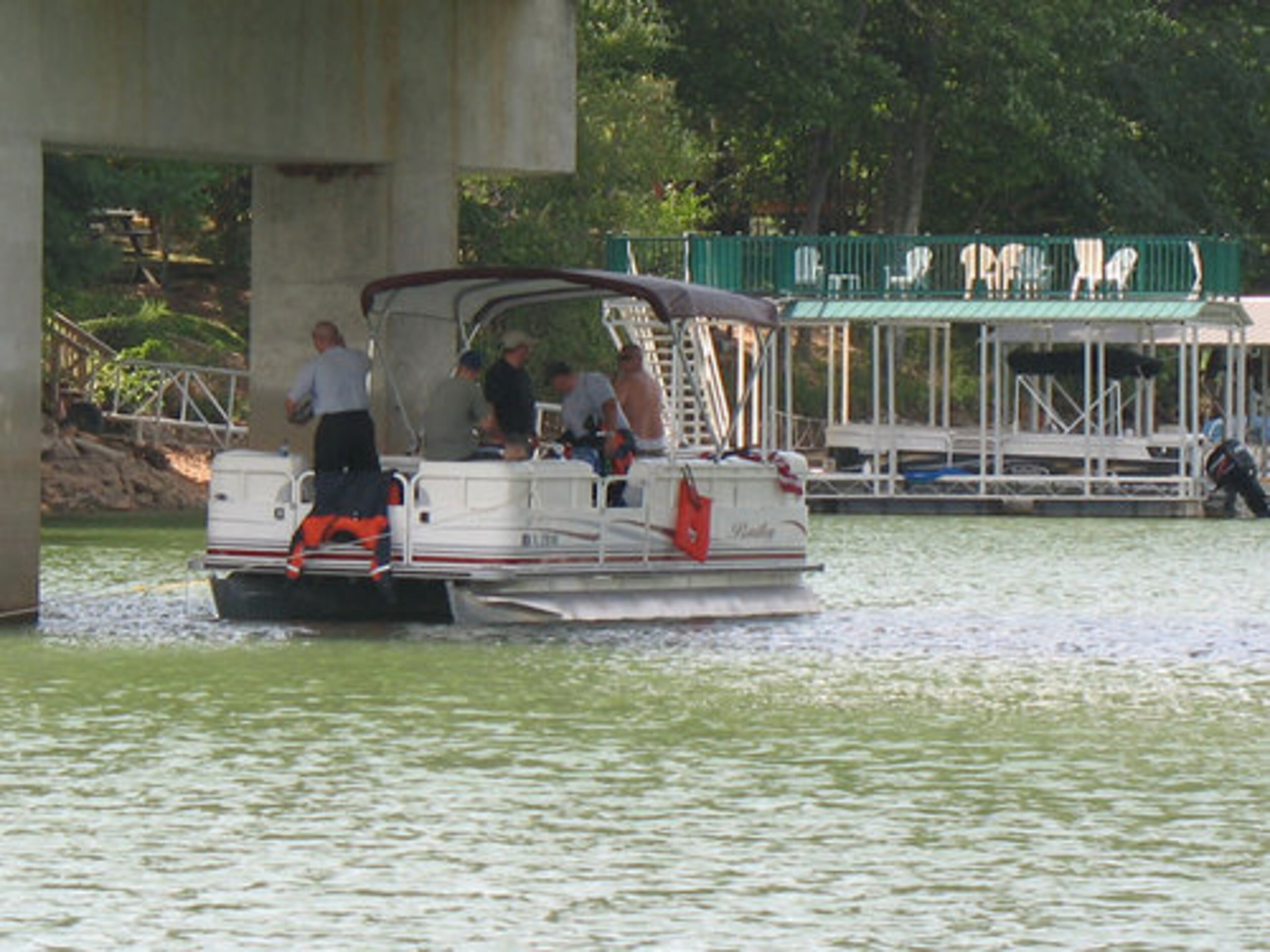 Lake Nottely is about 27 feet deep.