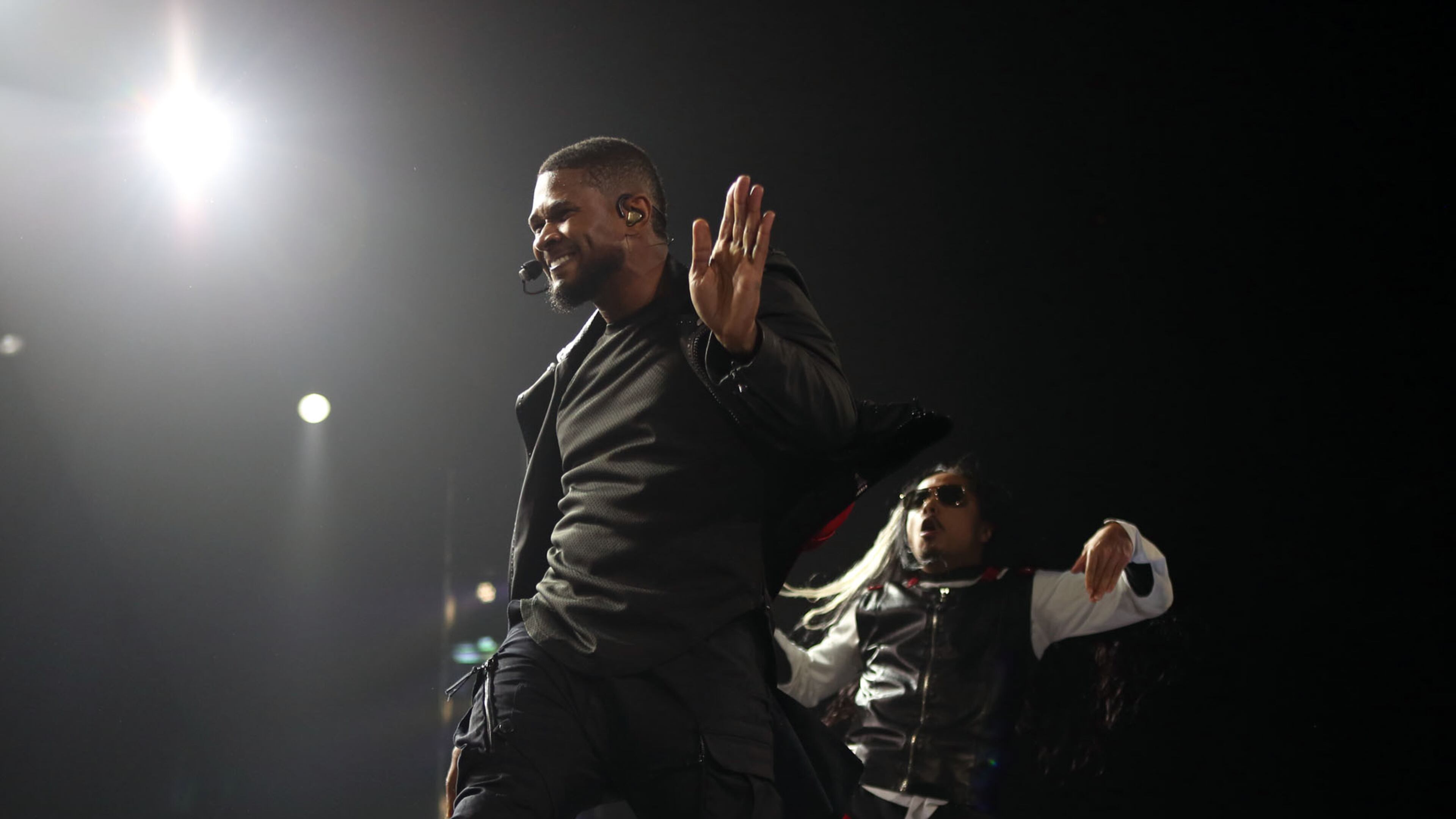 Dec. 9, 2014 - ATLANTA: Usher displays his famous moves for his opening set of his UR Experience tour in Atlanta performing at the Philips Arena. The UR Experience is the precursor to the release of his eighth studio album entitled UR. Dance favorite "Good Kisser"was released as the lead single off the album. (Akili-Casundria Ramsess/Special to the AJC) Usher brought his smooth moves to Philips Arena last month for a hometown show. Photo: Akili-Casundria Ramsess/Special to the AJC.