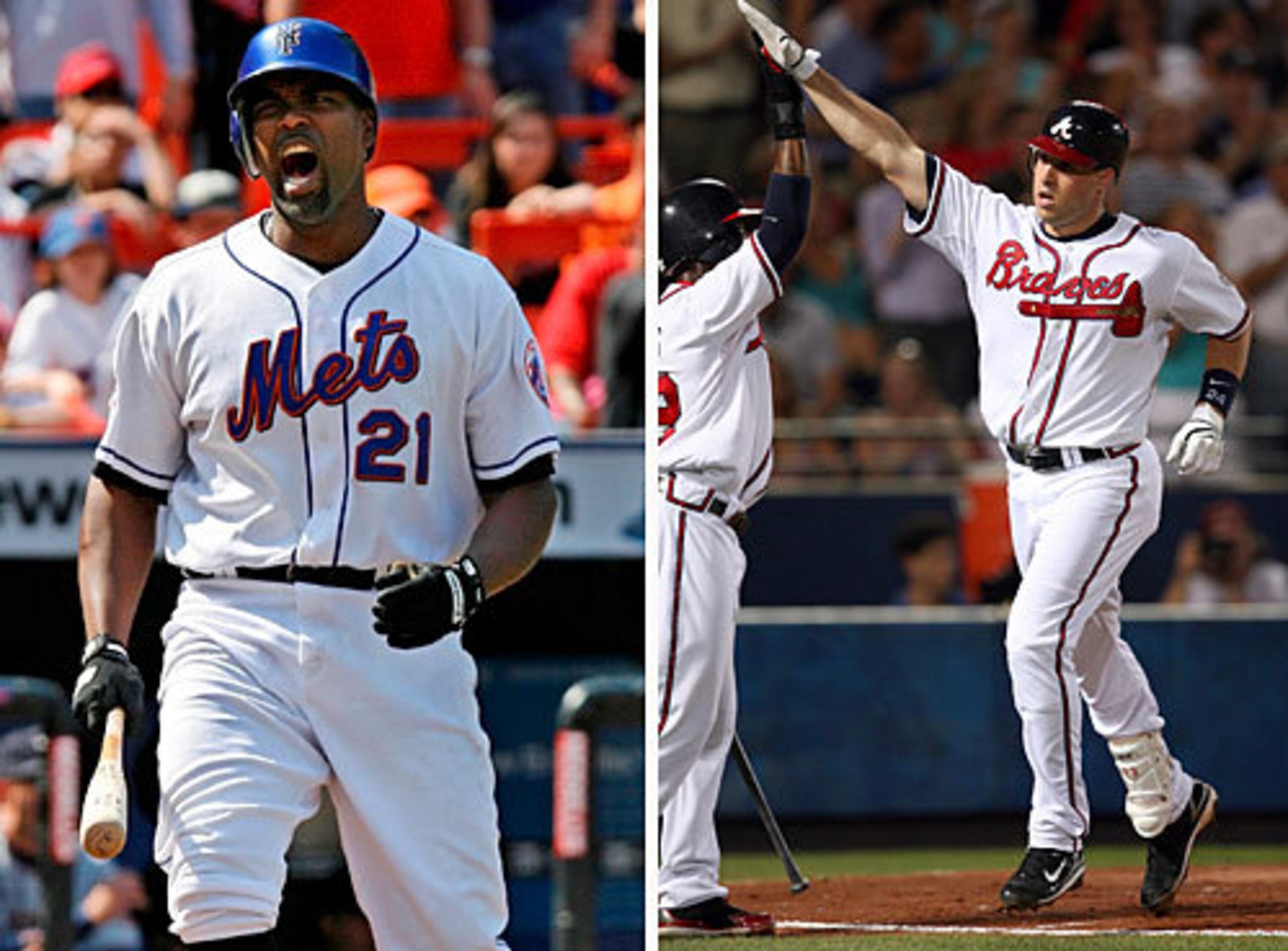 First base: Mets Carlos Delgado or Braves Mark Teixeira.