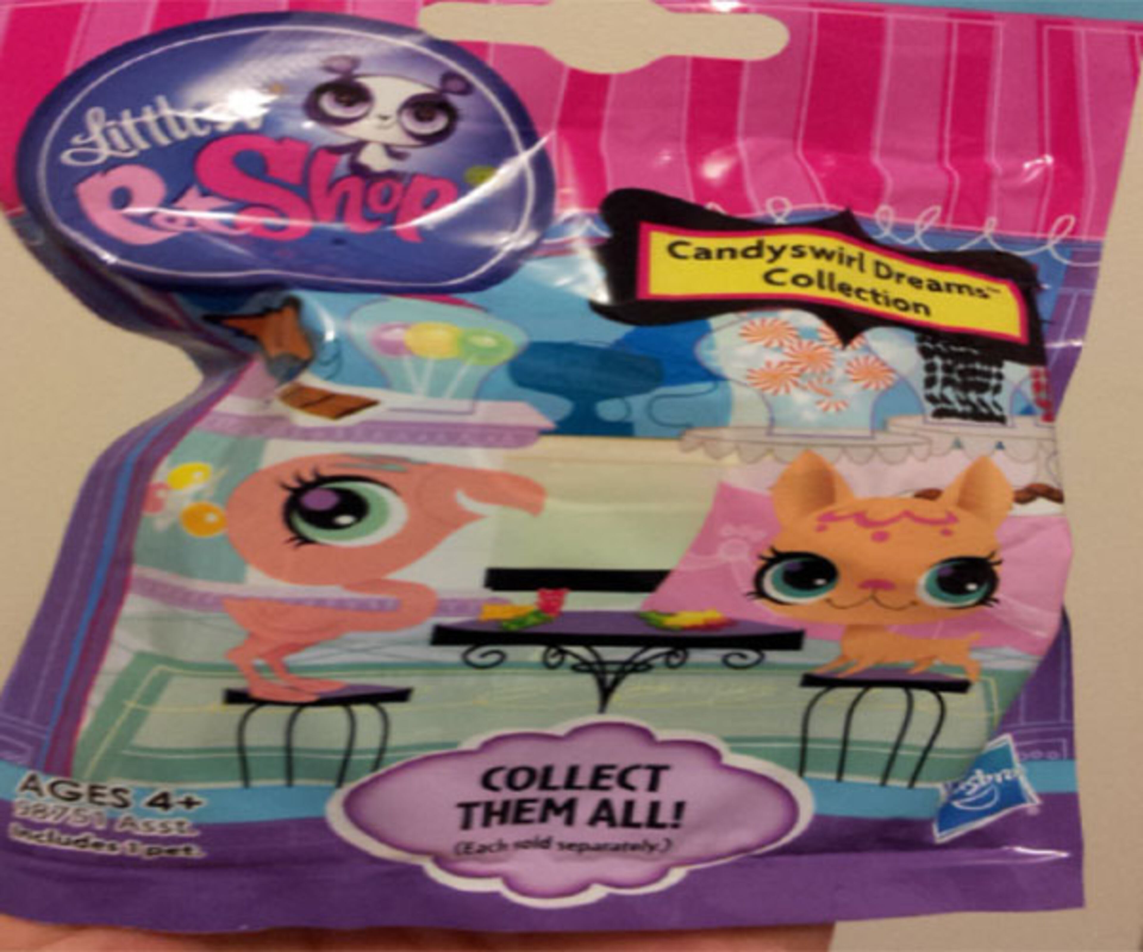 Type of hazard: Choking Why toy is a problem: The bottom of the toy animal easily detaches and both the head and bottom fit within the small parts cylinder. There is no small parts warning, which is required for toys intended for children between 4 and 6 that contain small parts.