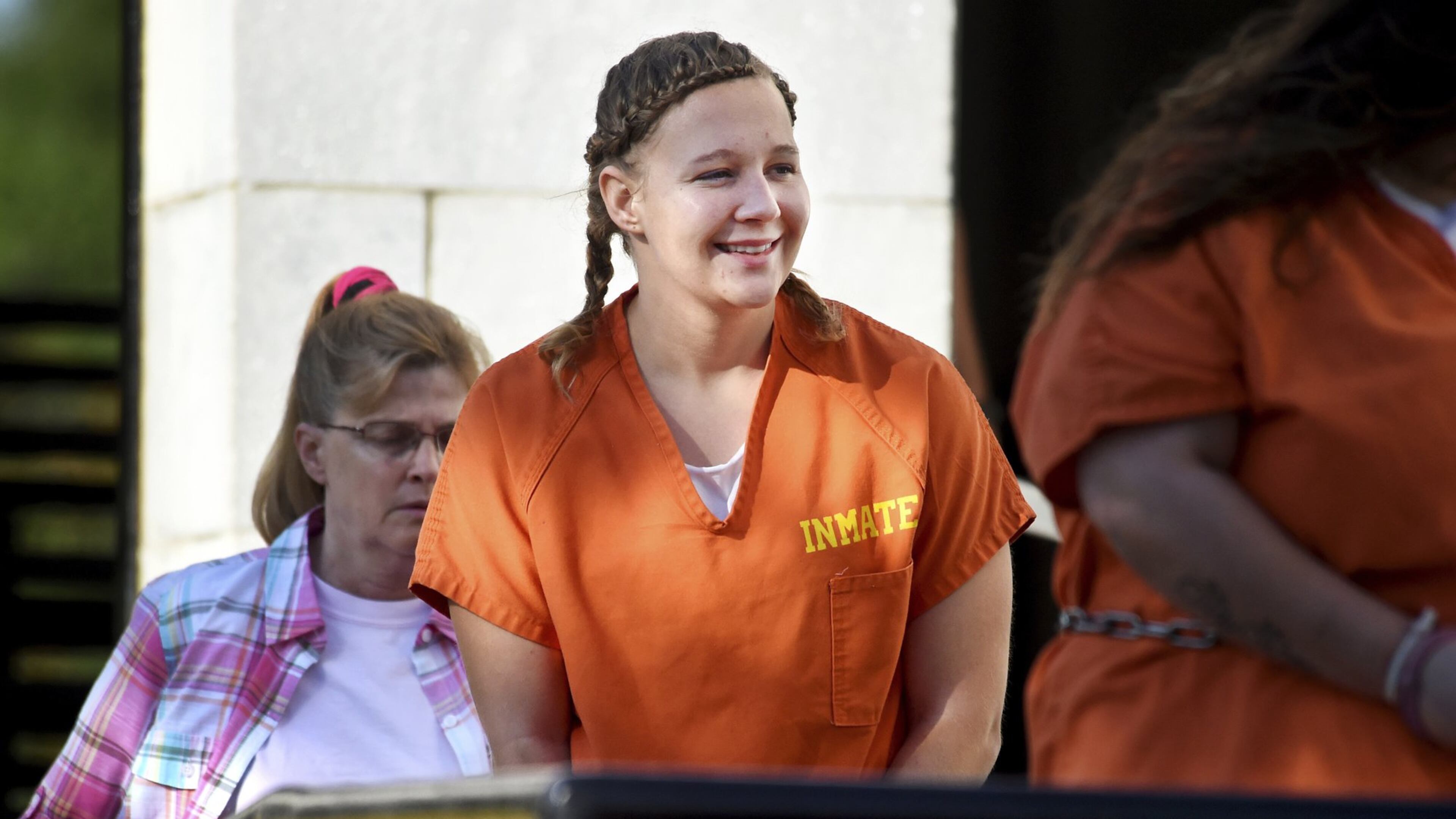 Reality Winner, charged with leaking a top-secret government document to a news outlet, walks into the federal courthouse in Augusta, Ga., Tuesday, June 26, 2018. (Michael Holahan/The Augusta Chronicle via AP)