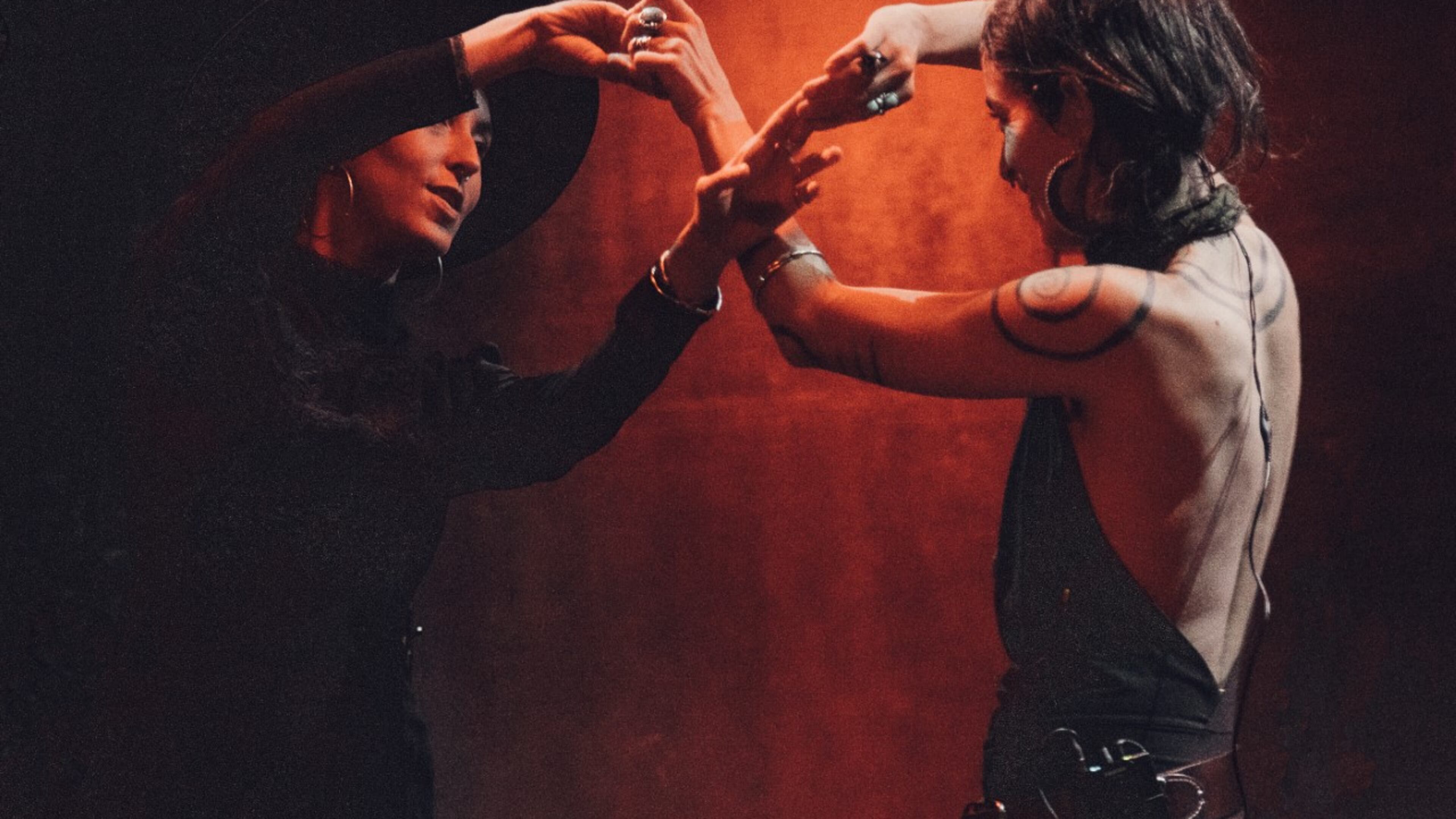 Sisters Chloe (left) and Leah Smith are the core of Rising Appalachia, a world music group formed in the girls' hometown of Atlanta in the mid-2000s.