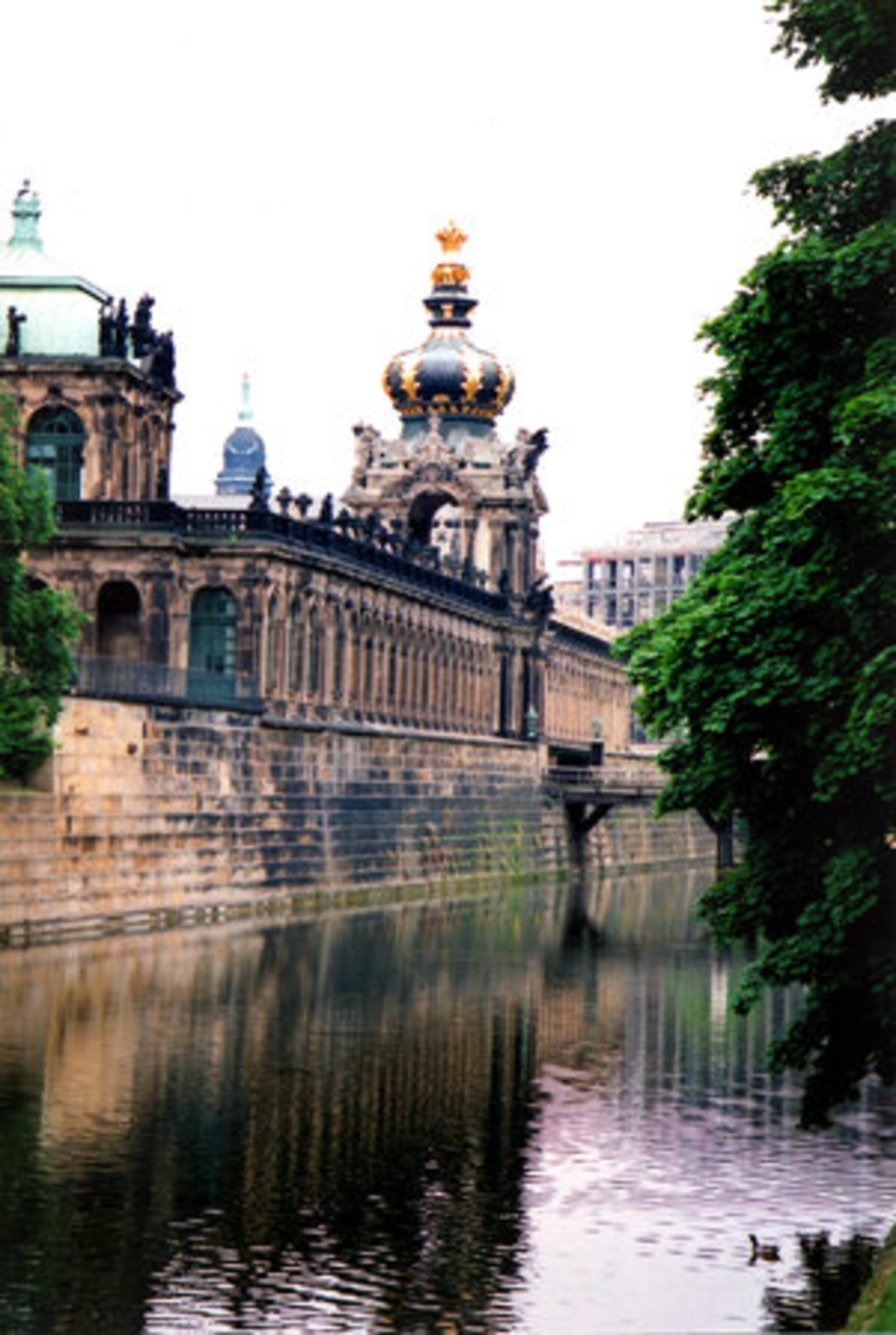 One of the entrances to Dresden's Zwinger museum complex is through the Crown Gate.