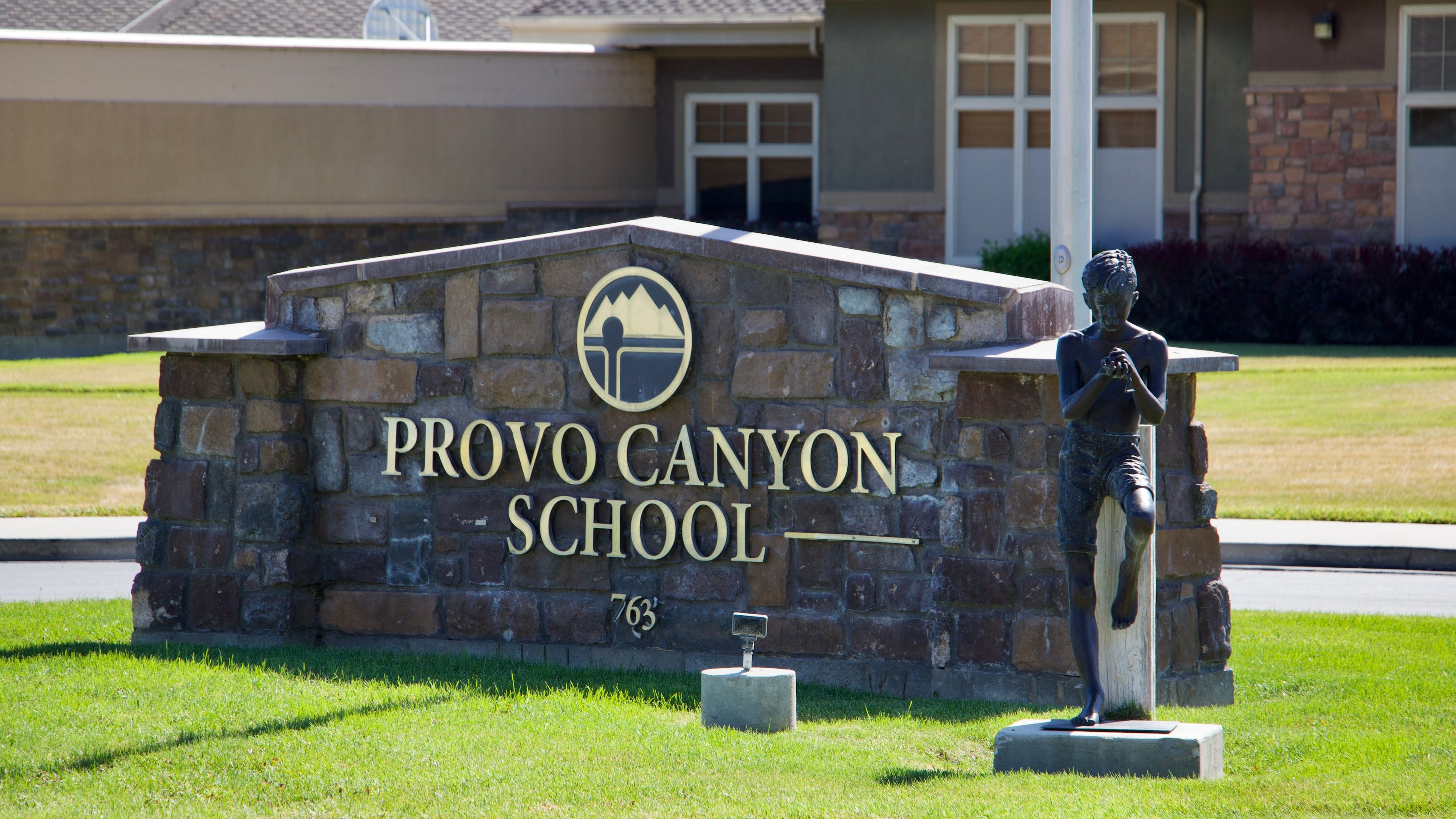 FILE -Signage for the Provo Canyon School in Springville, Utah, is pictured June 15, 2026. (AP Photo/Hannah Schoenbaum, File)