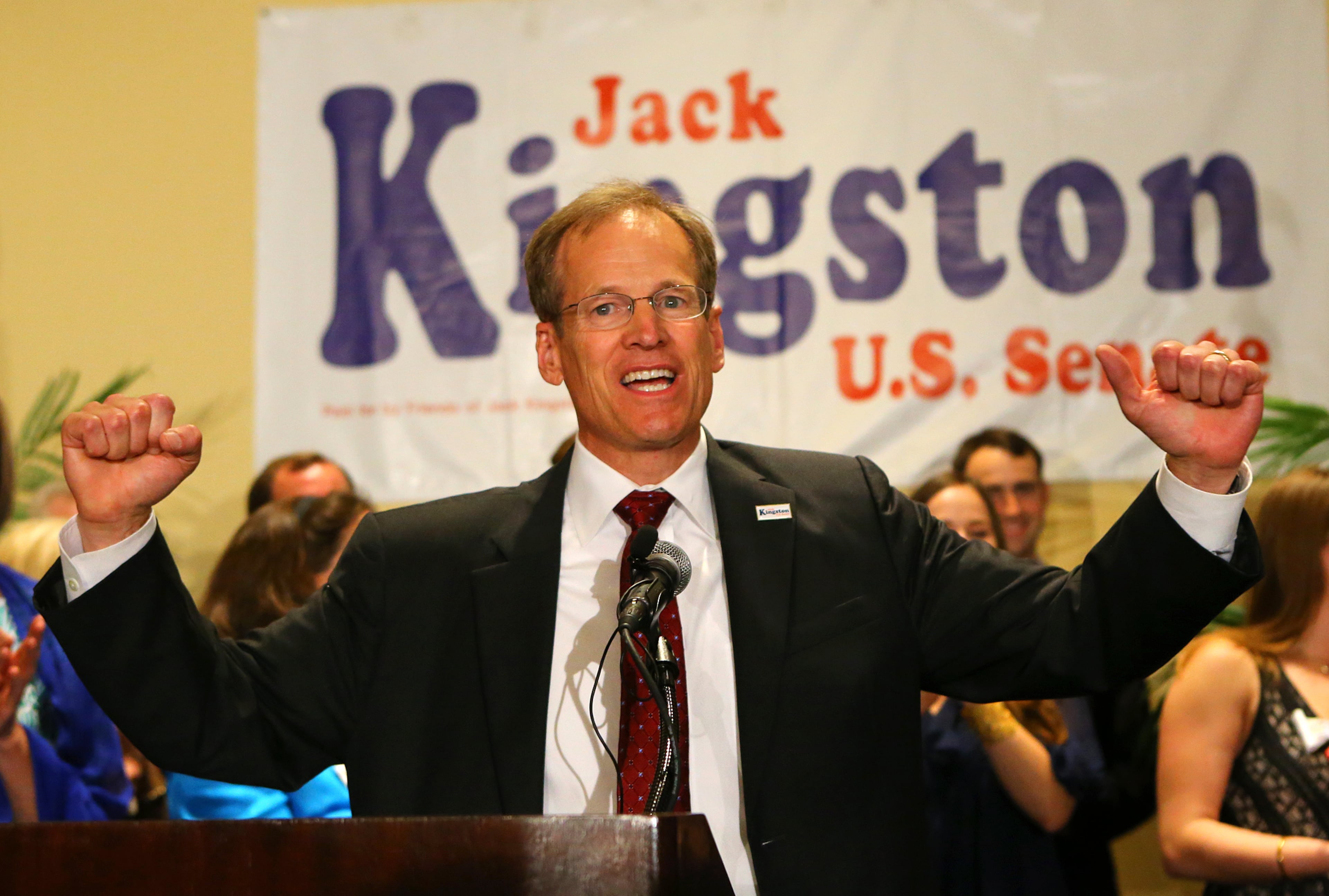 Former U.S. Rep. Jack Kingston, seen here in 2014 during his ultimately unsuccessful campaign for the U.S. Senate. (Curtis Compton/AJC)
