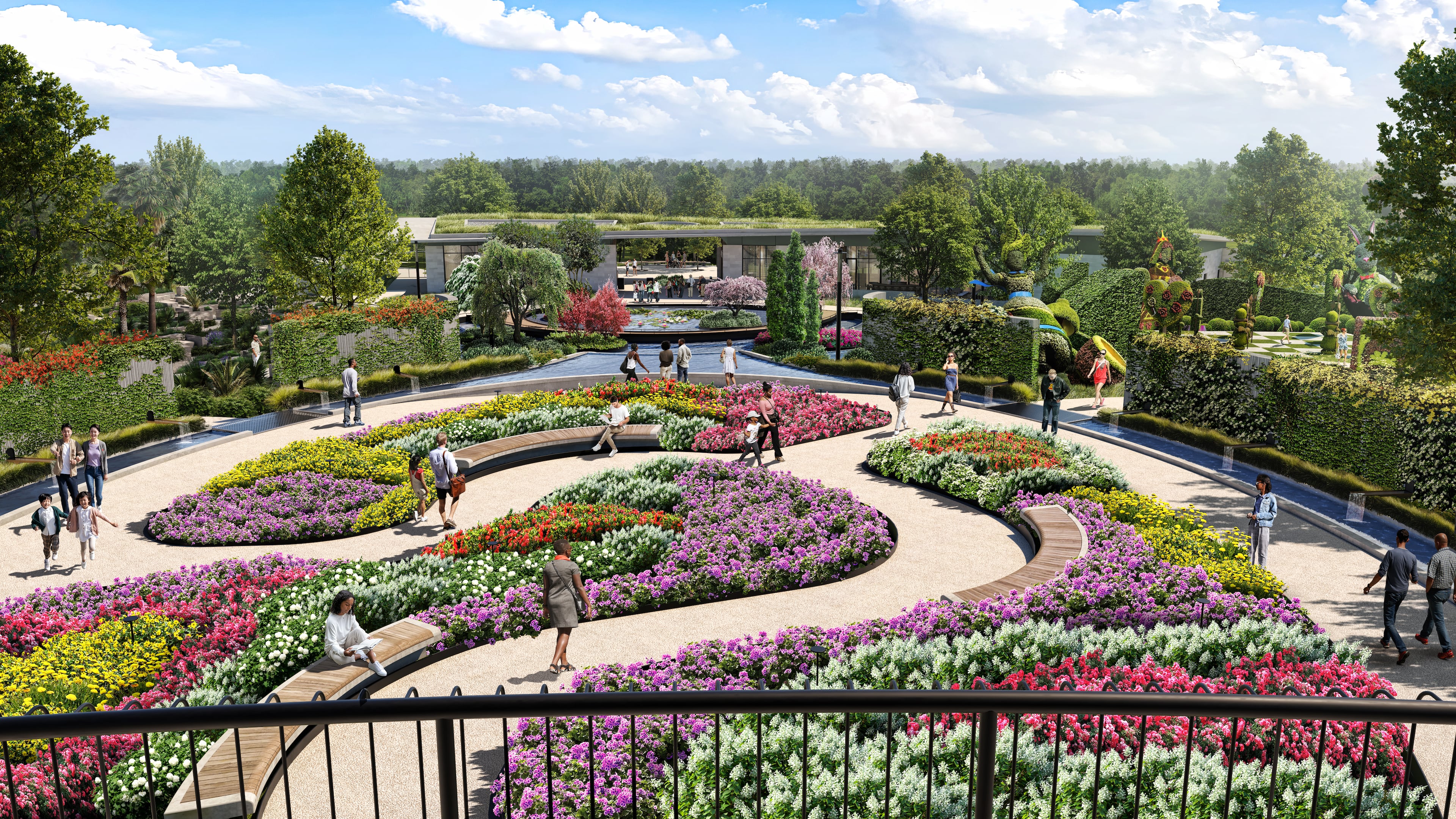 This is a rendering of the $160 million expansion to the Atlanta Botanical Garden, which will connect it directly to the Atlanta Beltline. (Courtesy of Hoerr Schaudt Landscape Architects)