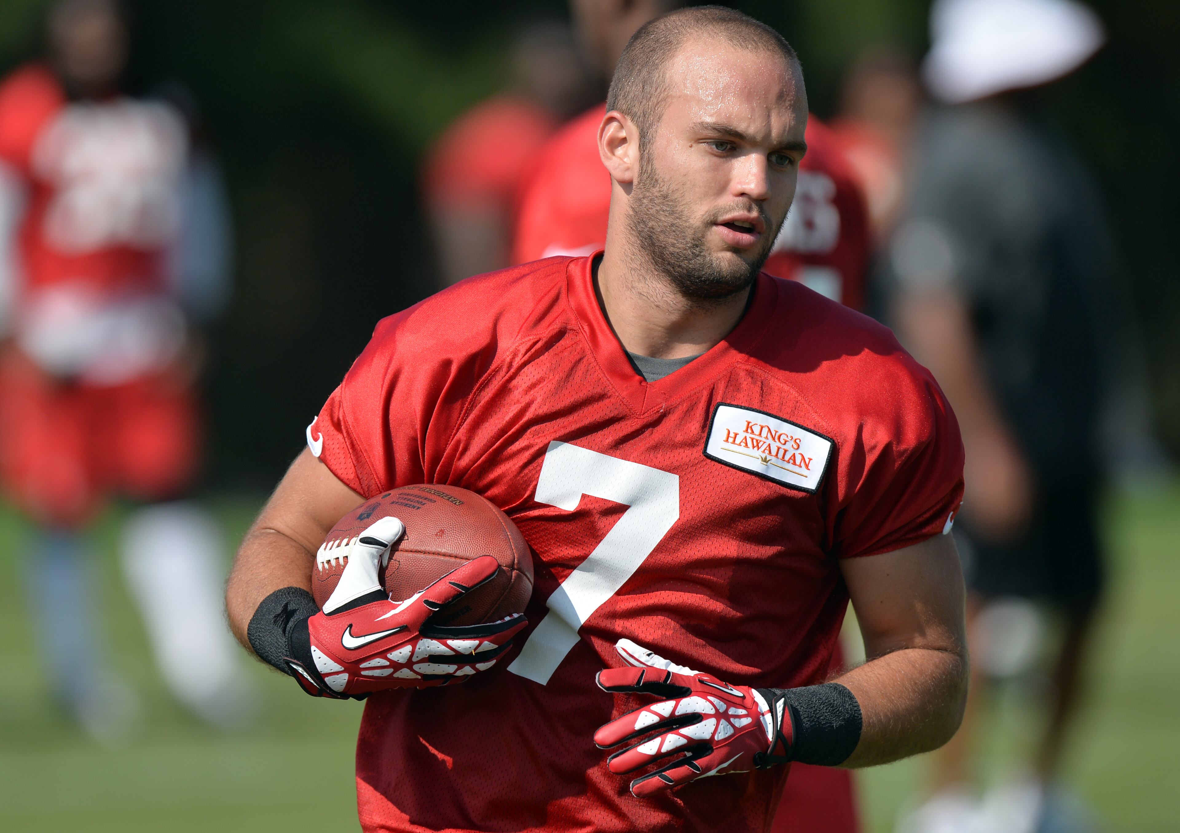 Atlanta Falcons wide receiver is the first player to wear the number 7 since the Michael Vick era.