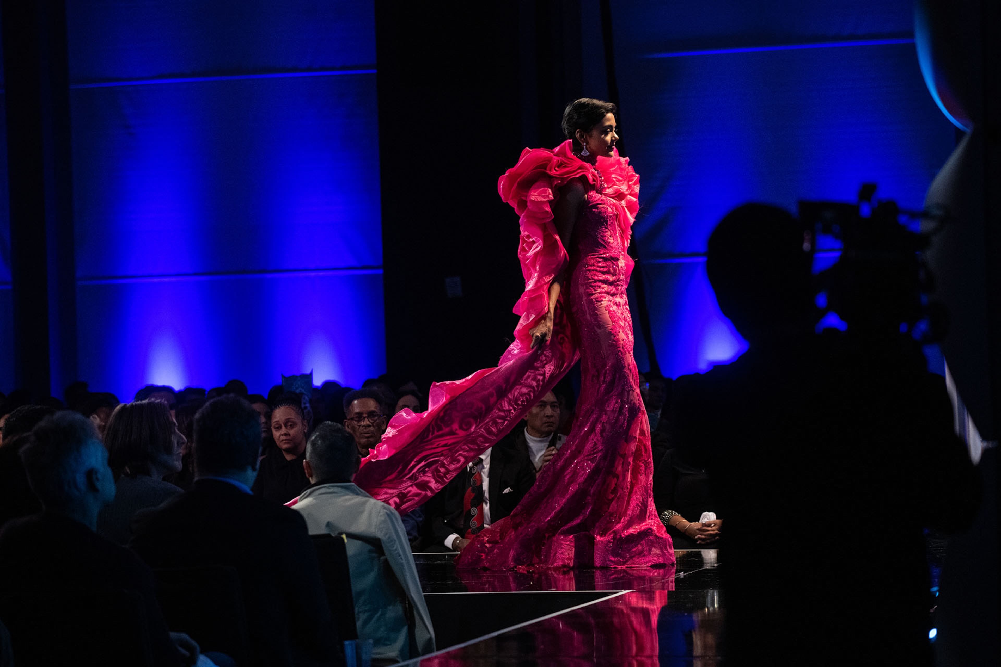 120619 ATLANTAâ Miss Singapore Mohanaprabha Selvam showcases her costume that represents her country at the Miss Universe Pageant National Costume Show in Atlanta, Ga Friday, Dec. 6, 2019.
PHOTO BY ELISSA BENZIE