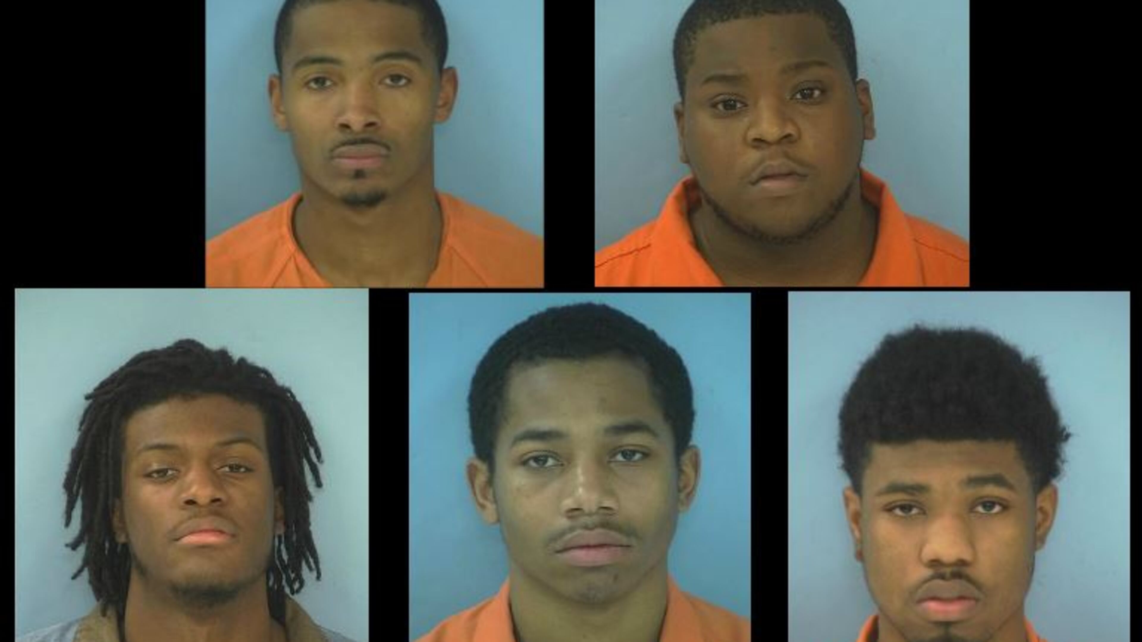 Top row (from left): Brandon Wallace, Daevon Speller. Bottom row: Dante Stubbs, Terrance Coffil, Trevion Hinesman.