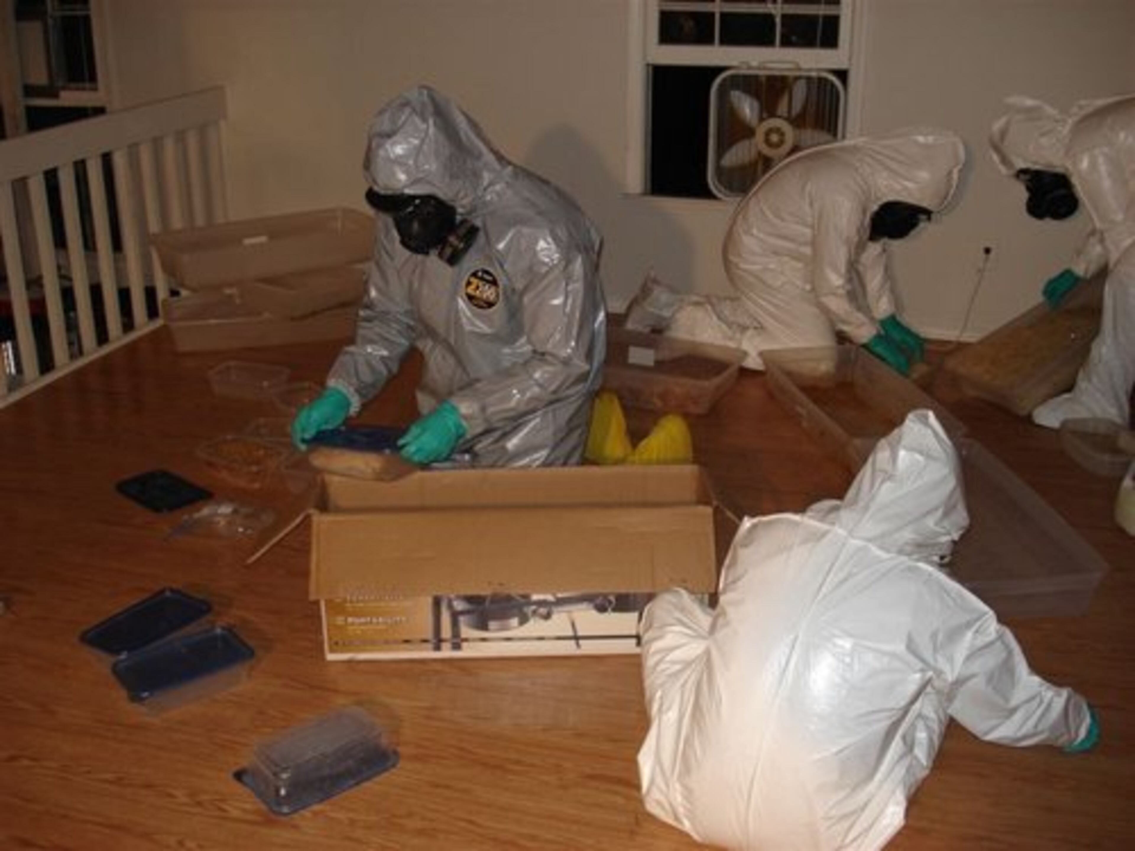 Those agencies worked through the night and into early Tuesday morning, removing barrels of chemicals and other items from the home on Newbury Road in a neighborhood off Beaver Ruin Road.