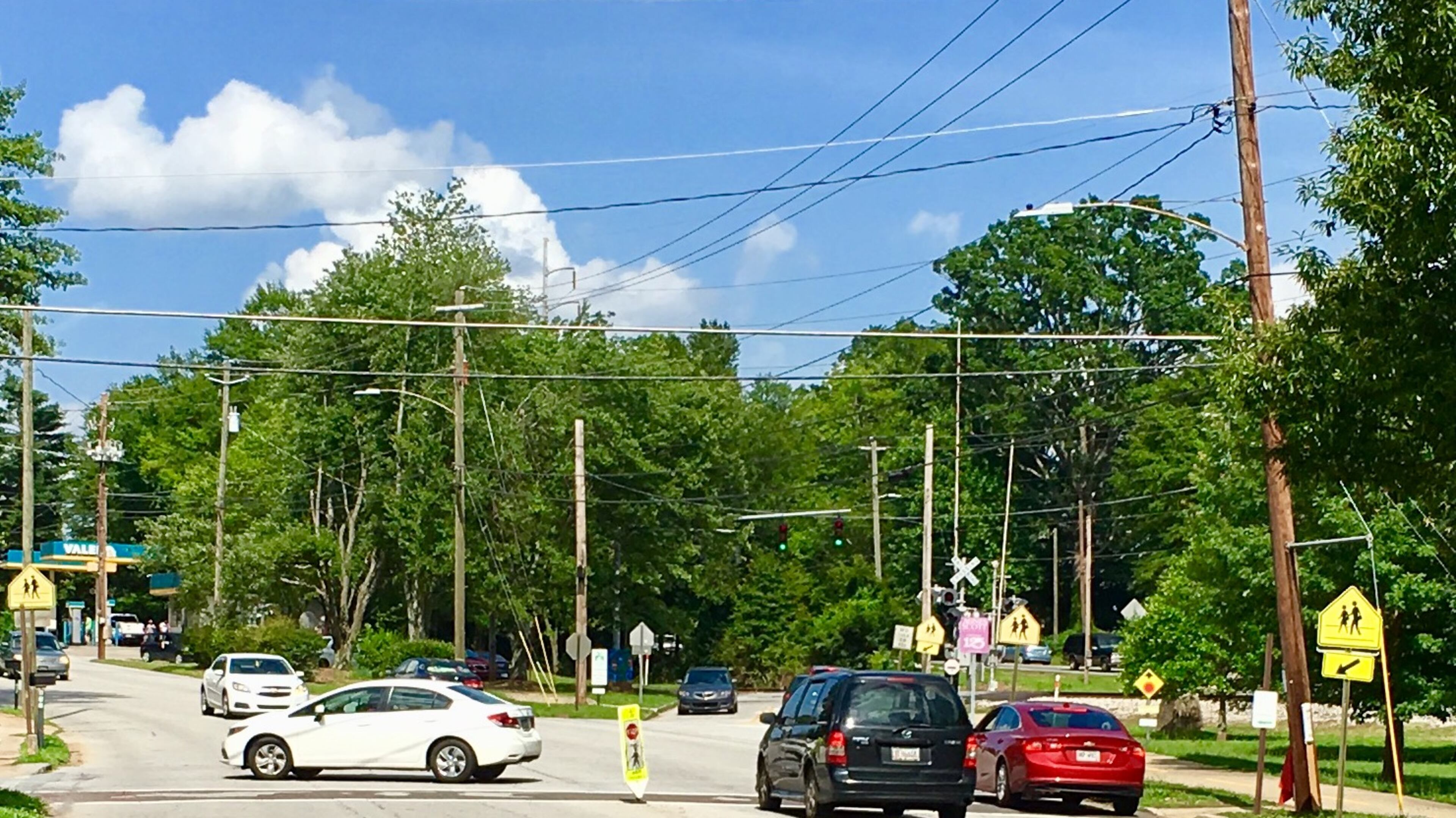 This is West Howard Avenue in Decatur looking east with complicated "curly S" intersection in the background right. That area will eventually get turned to green space with construction of a new intersection involving the extension of Adair Street. Bill Banks file photo for the AJC