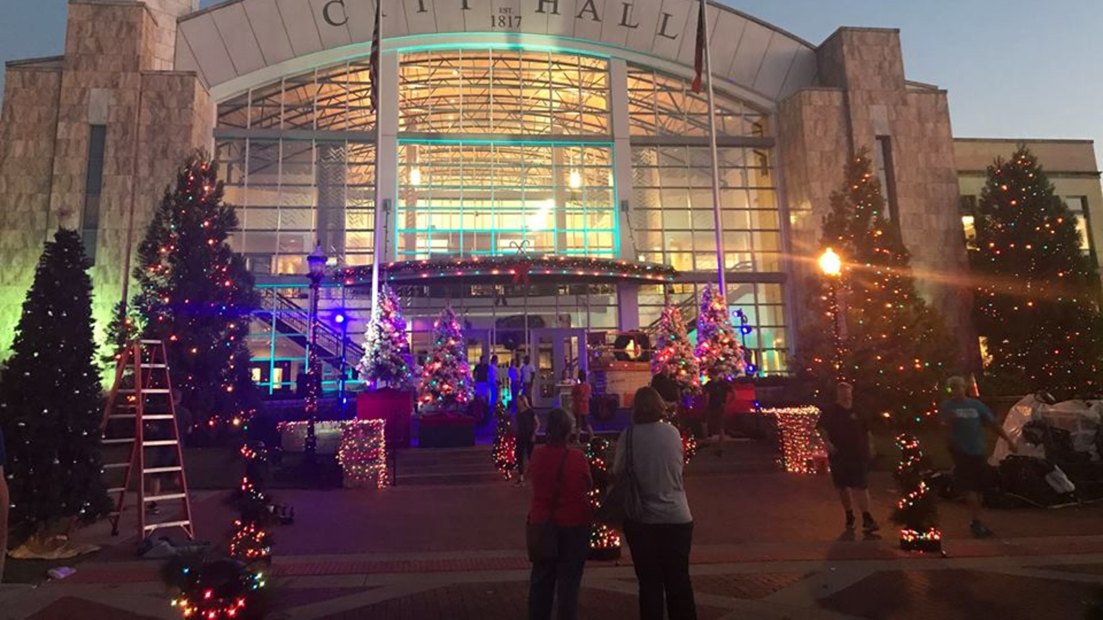 CW series "Dynasty" filmed at Suwanee City Hall in September. The footage can be seen in the Dec. 6 episode of the show.