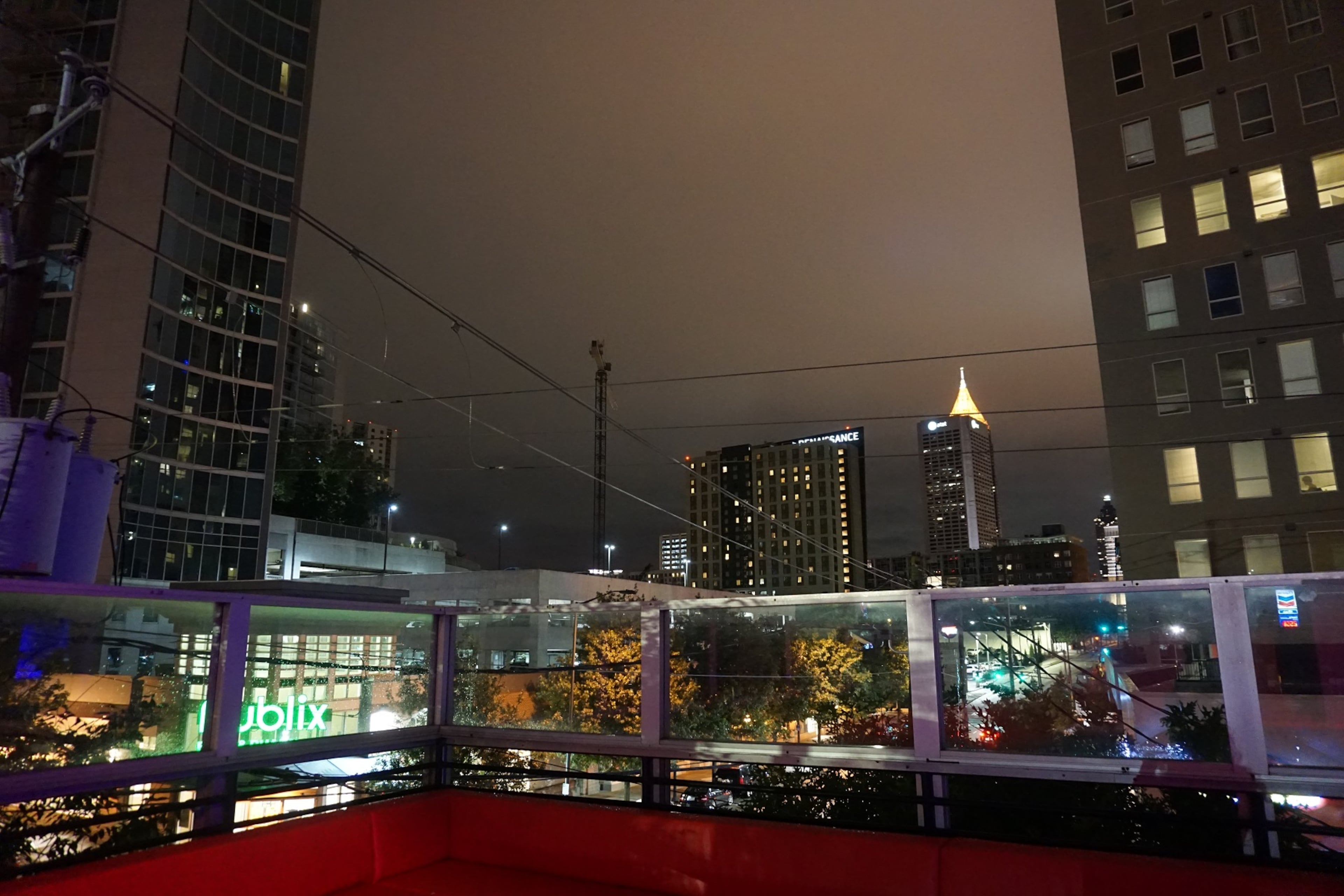 The beautiful skyline view from Midtown's all new bar and lounge Alibi.