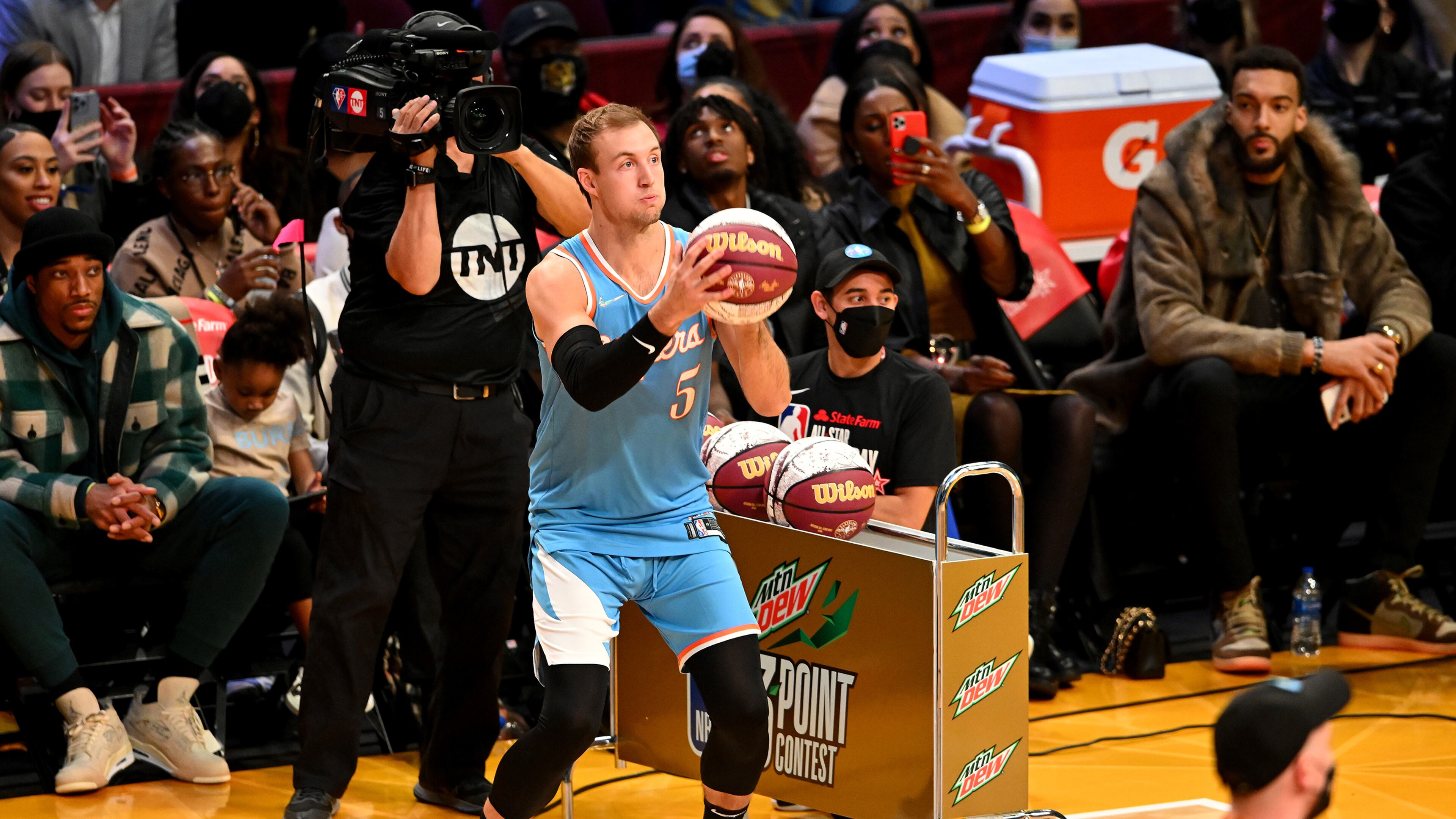 Luke Kennard gives the Hawks an elite 3-point shooting threat. (Jason Miller/Getty Images)