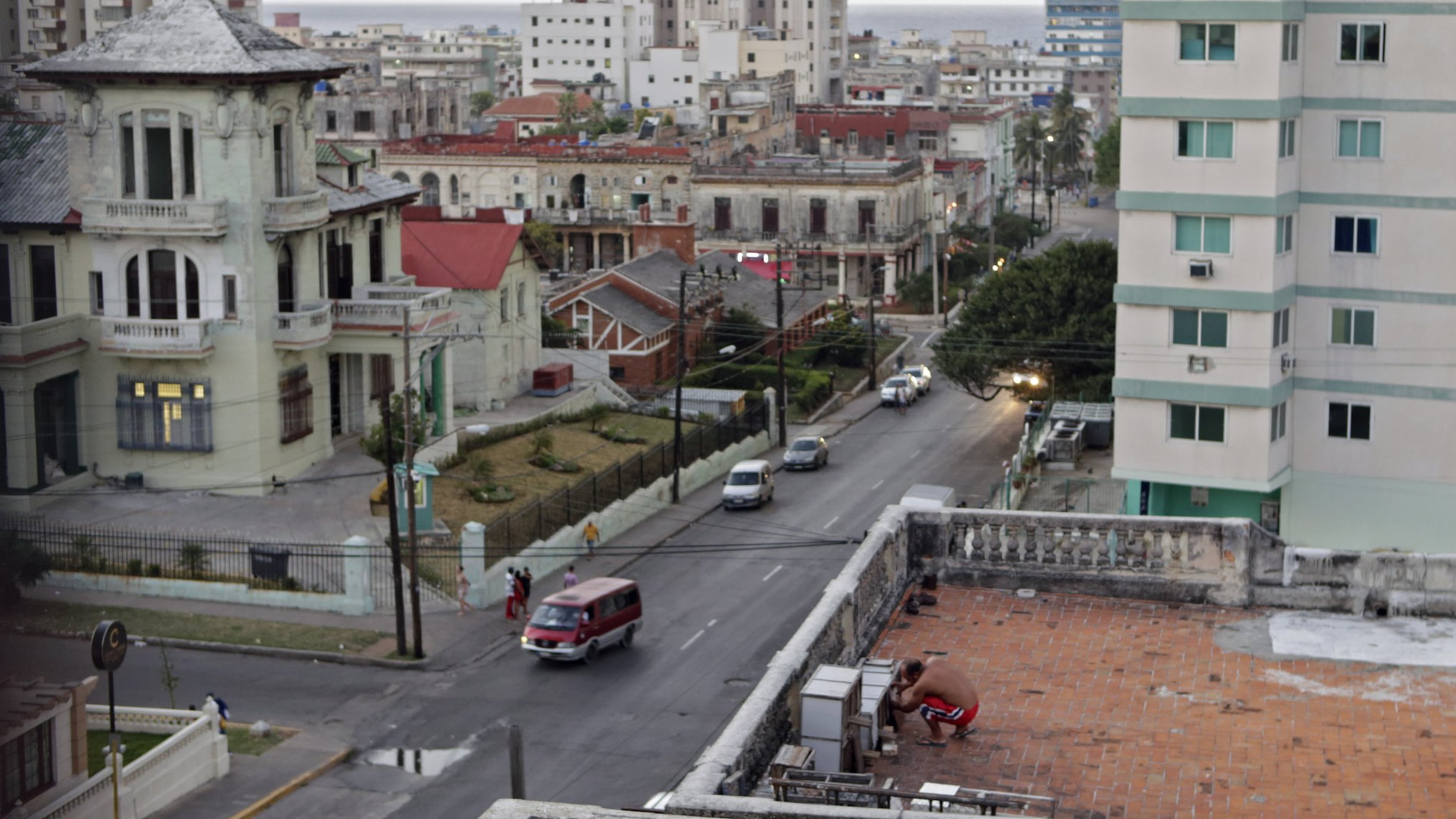 View from the rooftop dining tables of Cafe Laurent, one of the small businesses allowed under reforms made by Raœl Castro. In the distance is the Straits of Florida. The launch of Atlanta-Havana airline flights could open business opportunities for Georgia companies. BOB ANDRES /BANDRES@AJC.COM