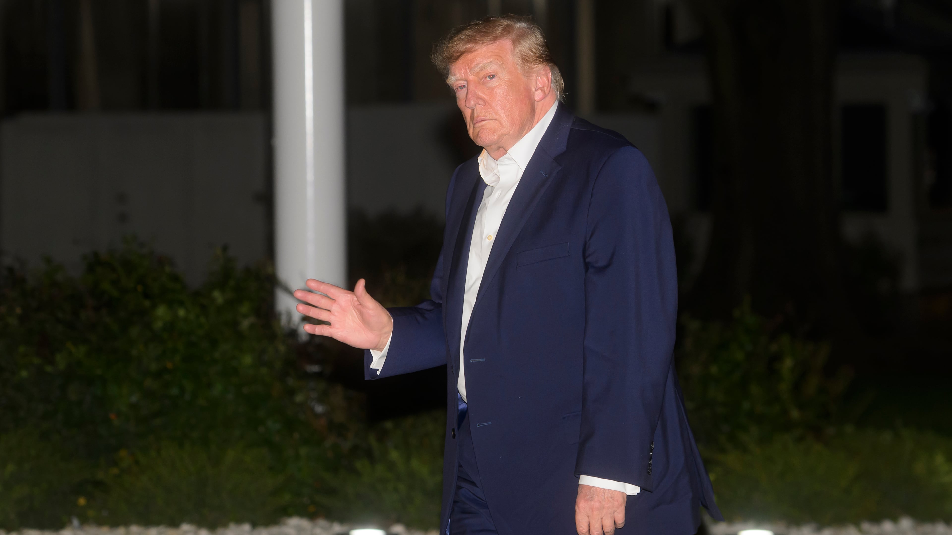 President Donald Trump arrives on Marine One on the South Lawn of the White House, Friday, Oct. 2, 2026, in Washington. (AP Photo/Rod Lamkey, Jr.)