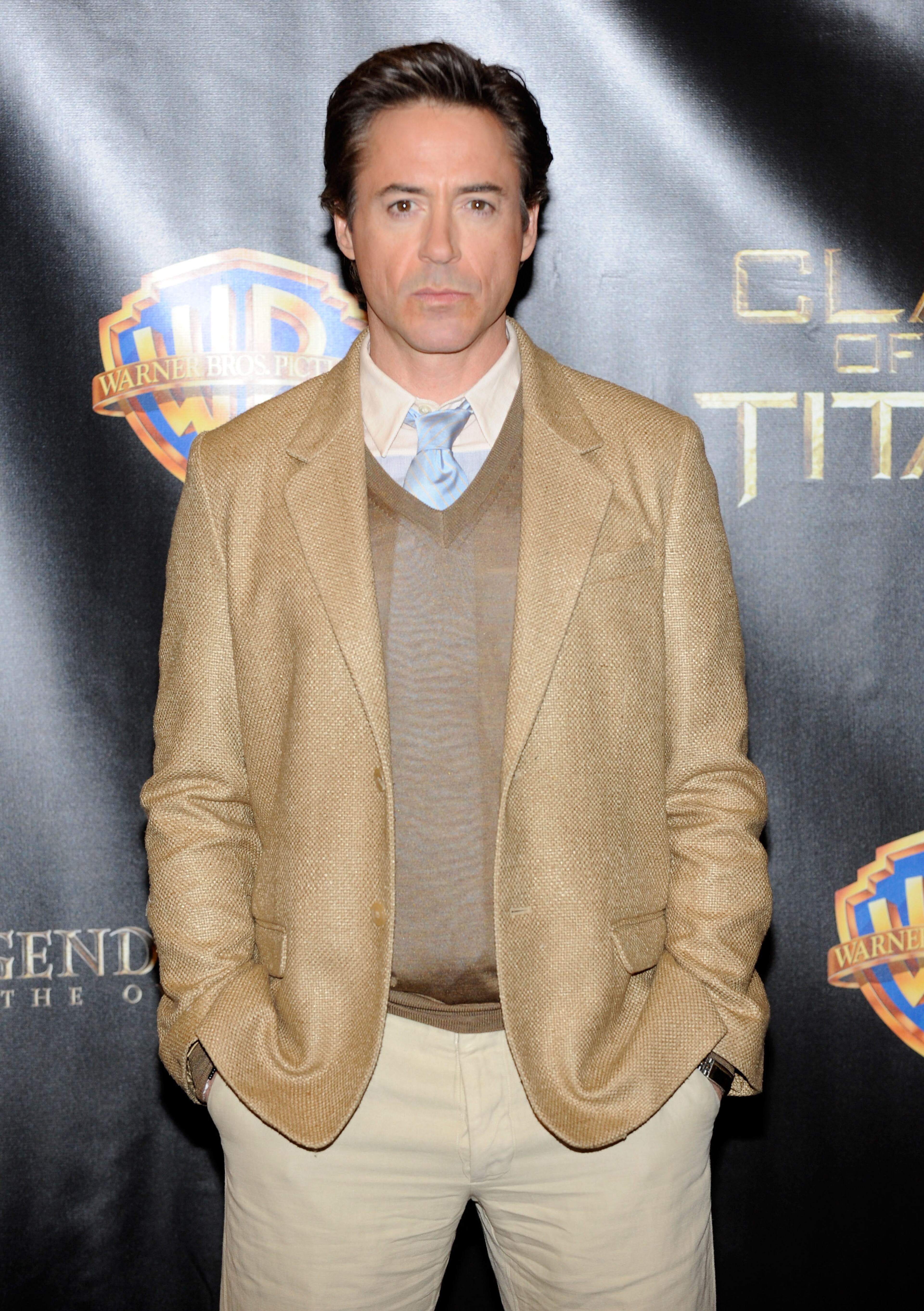 Actor Robert Downey Jr. arrives at the Warner Bros. Pictures presentation to promote his upcoming film, "Due Date" at the Paris Las Vegas during ShoWest, the official convention of the National Association of Theatre Owners, March 18, 2010 in Las Vegas, Nevada. (Photo by Ethan Miller/Getty Images)