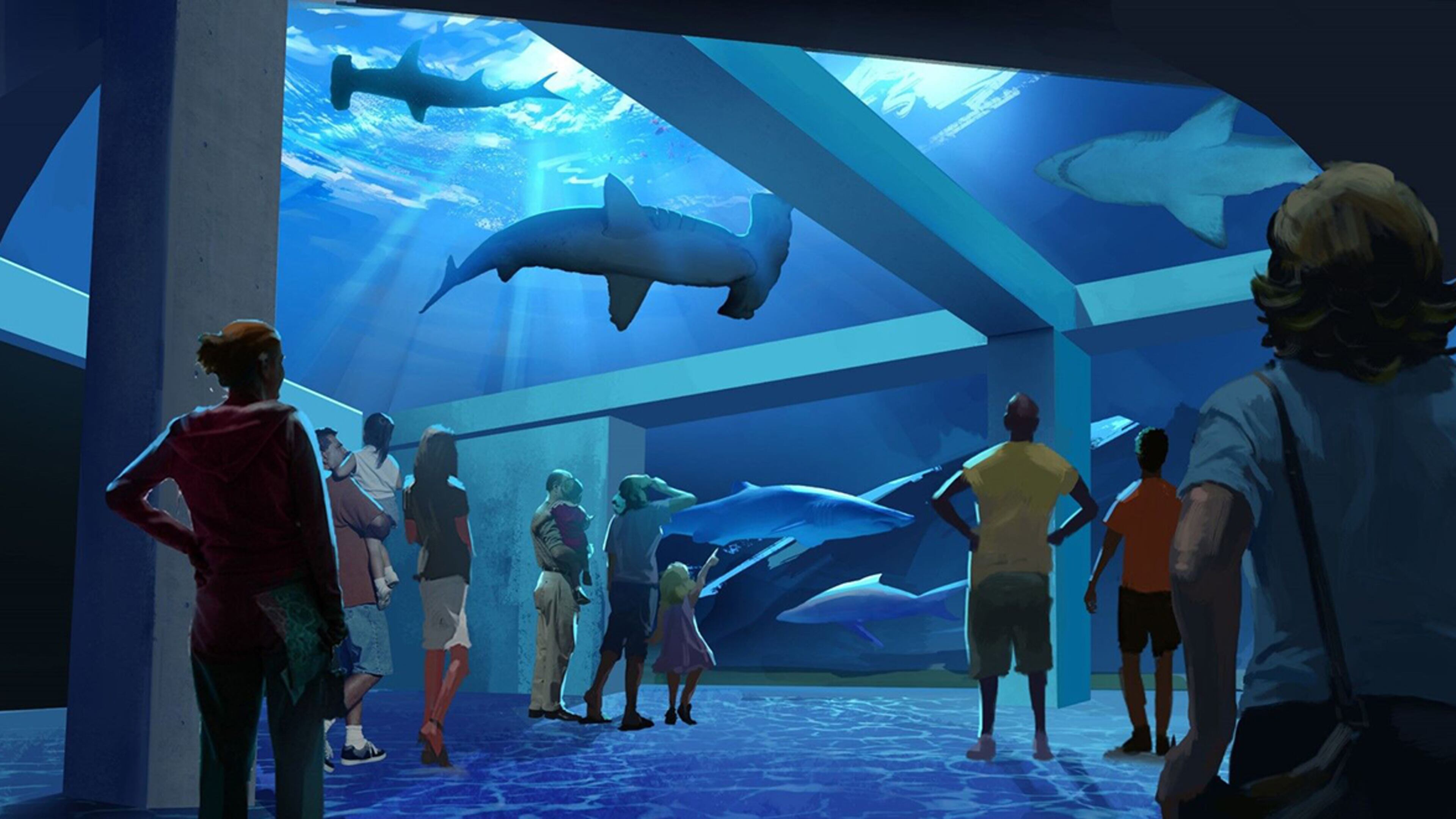 The Georgia Aquarium Expansion 2020 will include a shark gallery, an entrance that extends onto the plaza and increased animal interactions.