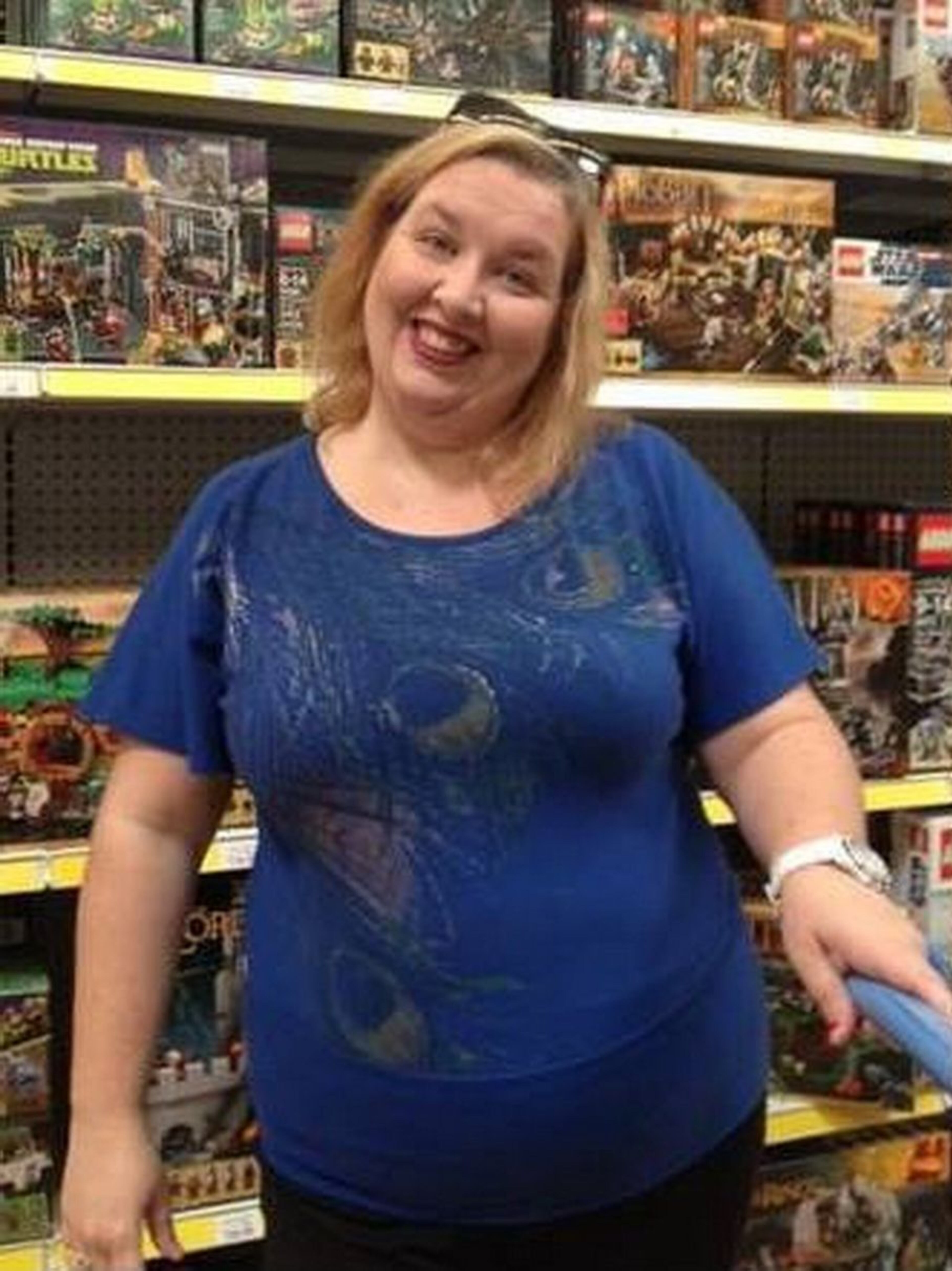 The Dacula resident went from 213 pounds to 151 pounds for a loss of 62 pounds. Turning point: “Last August 2013, my heart went into an arrhythmia and I was taken by ambulance to the emergency room,” she says. “It turned out, after much testing by my natural doctor, that I had severe food intolerances and possible Celiac disease. I removed gluten, soy, dairy and corn from my diet… I had always had problems where I would eat and my heart would race. Every time I would eat, I was reacting to the food. I was eating a lot of processed and fast-foods. I think all that was causing inflammation and keeping me heavy. I would try to diet and no weight would come off at all. It was because of what I was eating and how it was reacting in my body, not how much I was eating.”