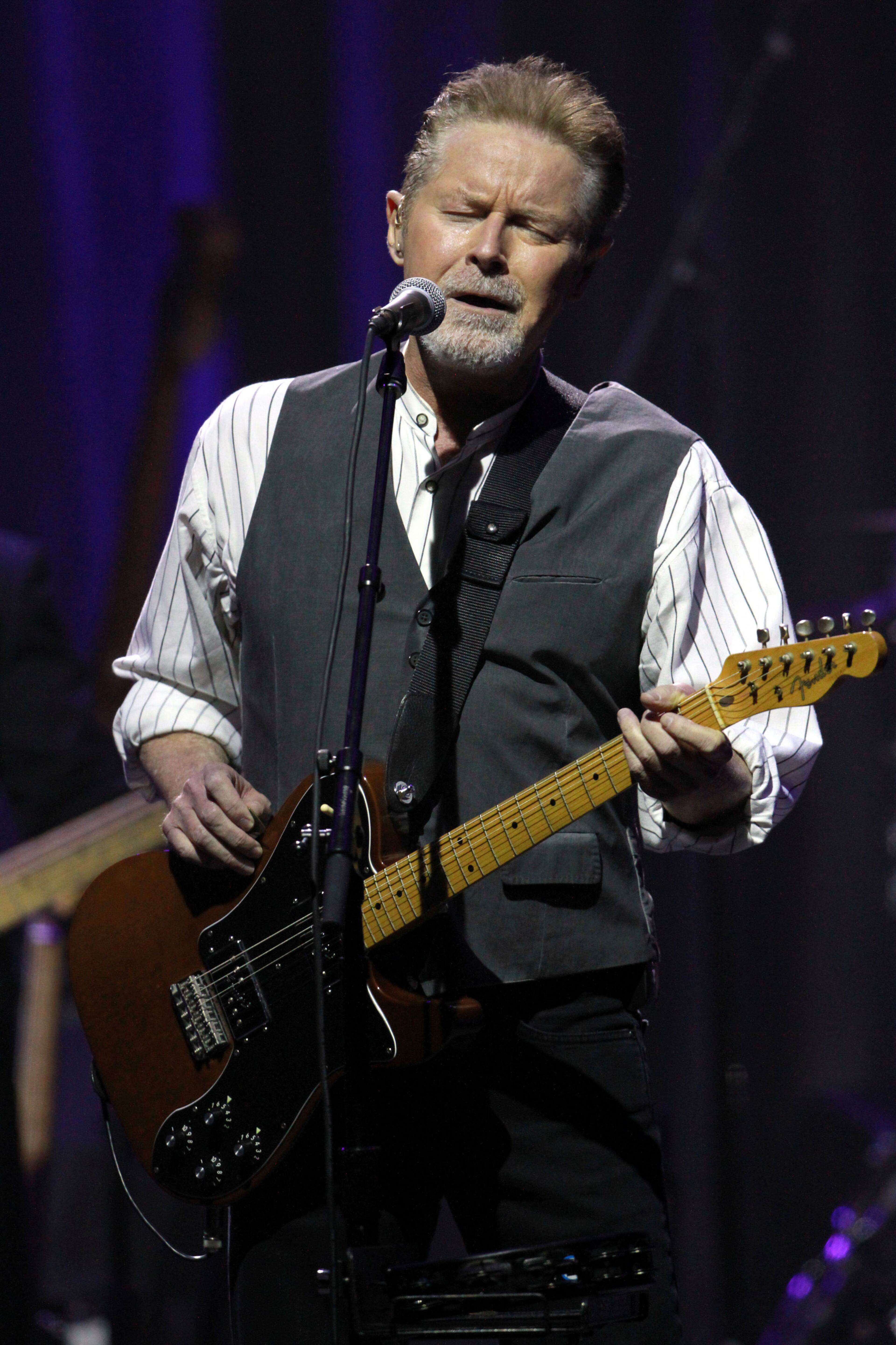 Singer-songwriter, producer, drummer and founding member of The Eagles, Don Henley entertained a sold-out crowd on his Cass County tour Saturday night, October 17, 2015, at the Cobb Energy Centre in Atlanta. In 2012, Henley was estimated to be the fourth wealthiest drummer in the world, behind Ringo Starr, Phil Collins and Dave Grohl, with a $200 million net worth. Robb D. Cohen / RobbsPhotos.com
