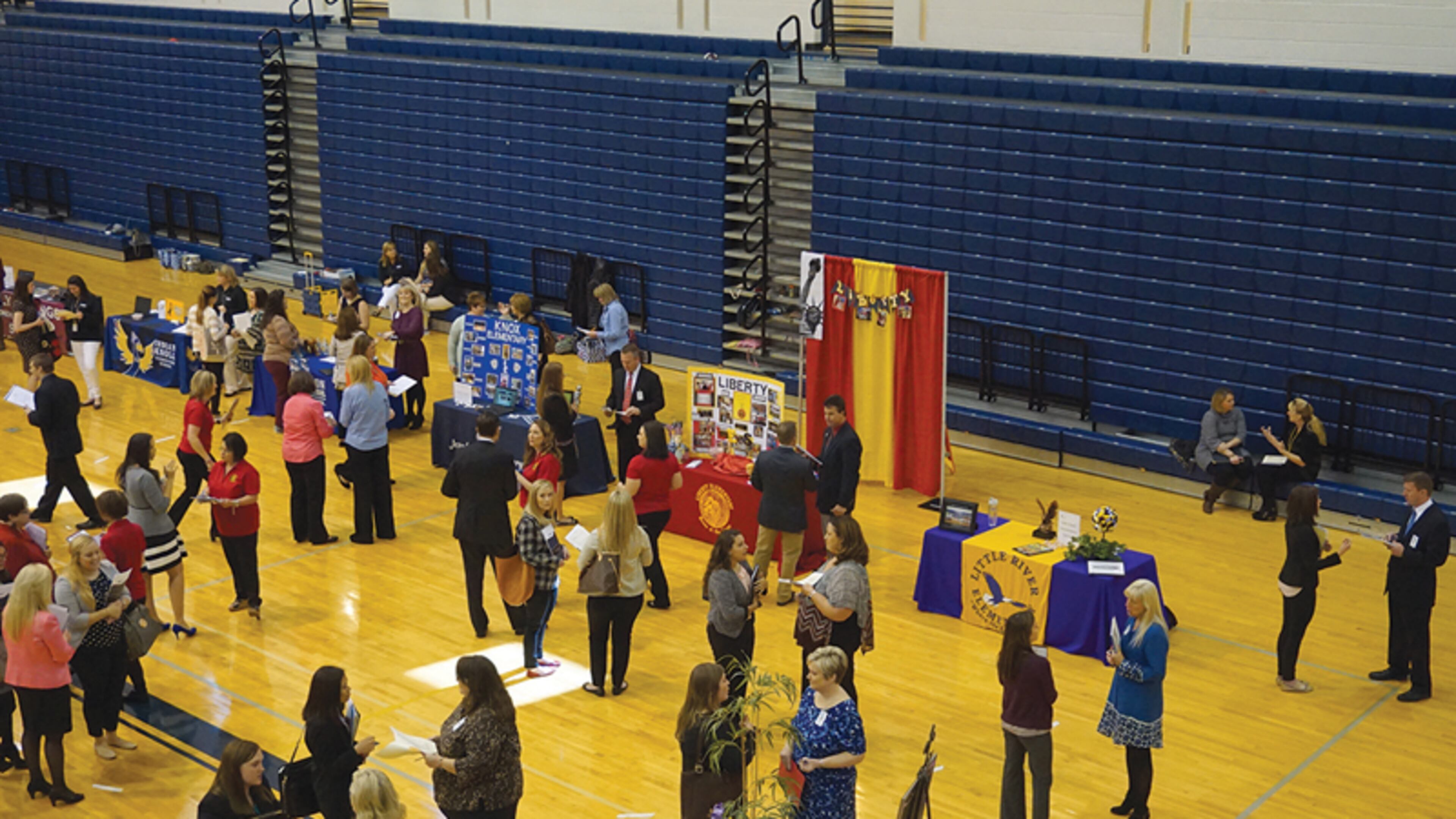 More than 500 candidates attended last year’s job fair held by the Cherokee County School District. CHEROKEE COUNTY SCHOOLS