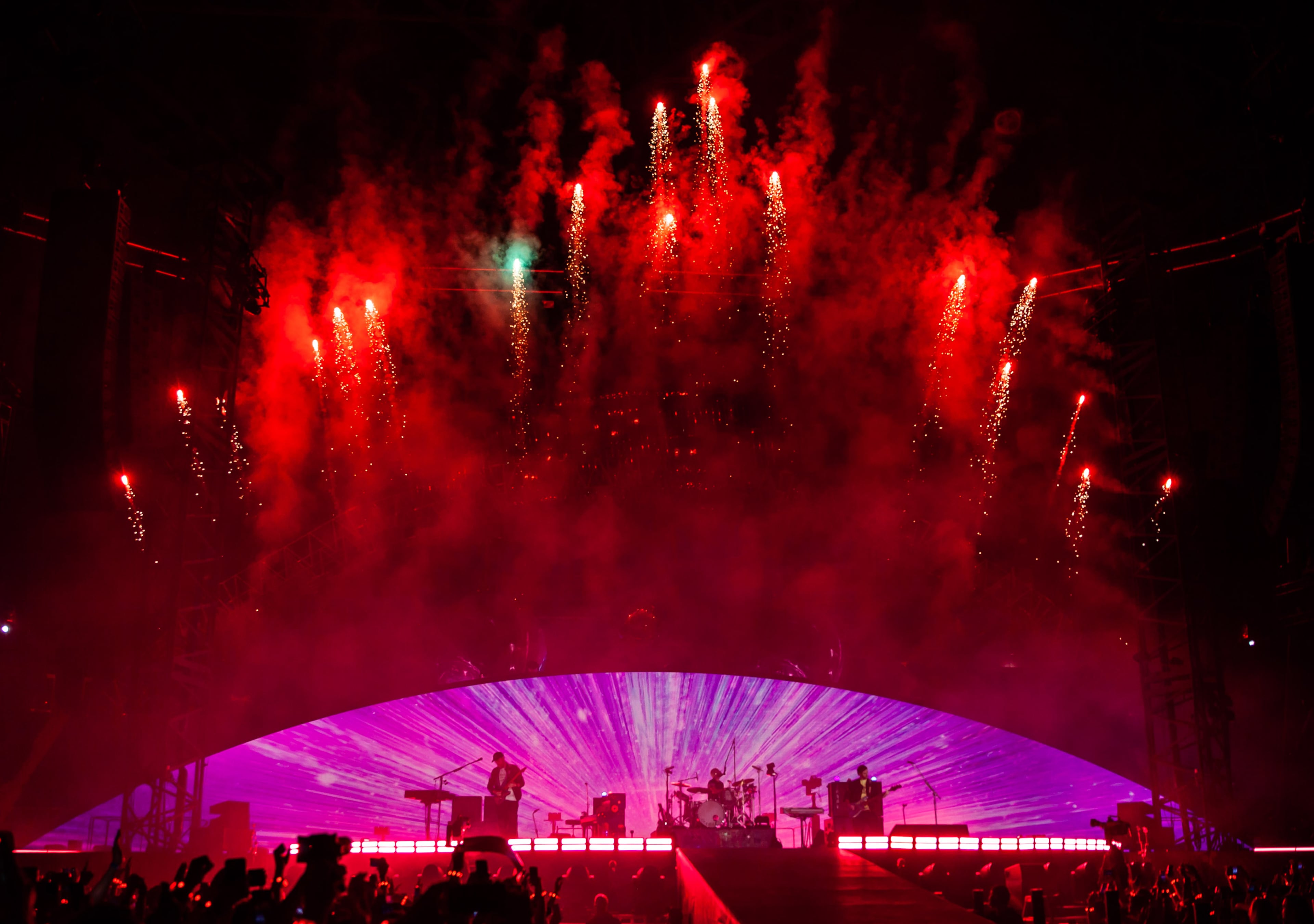 Coldplay brought its Music of the Spheres World Tour to Mercedes-Benz Stadium in Atlanta on Saturday night, June 11, 2022. (Ryan Fleisher for The Atlanta Journal-Constitution)