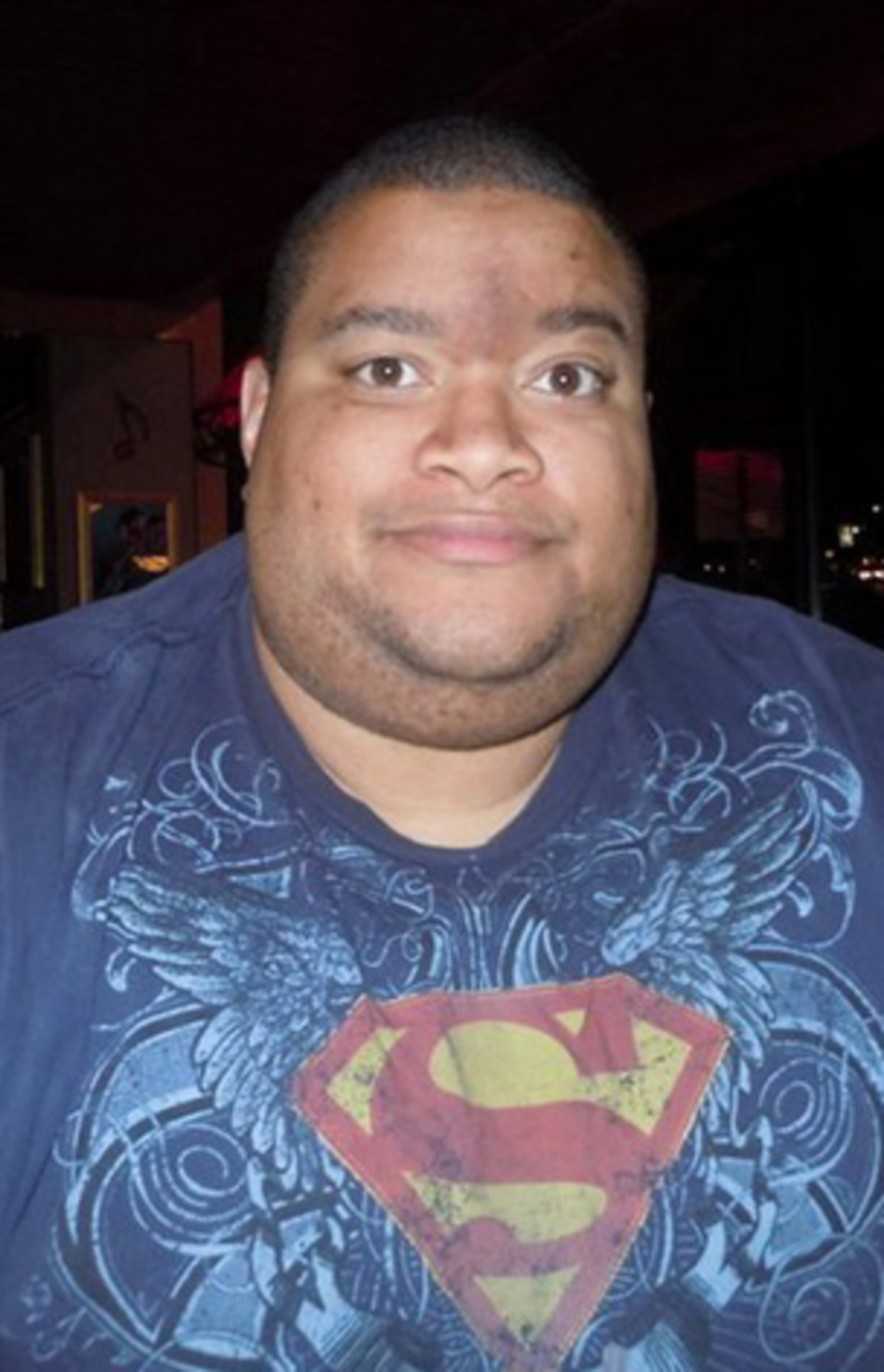 Quiency Dugger before his weight loss at 440 pounds: May 2011.