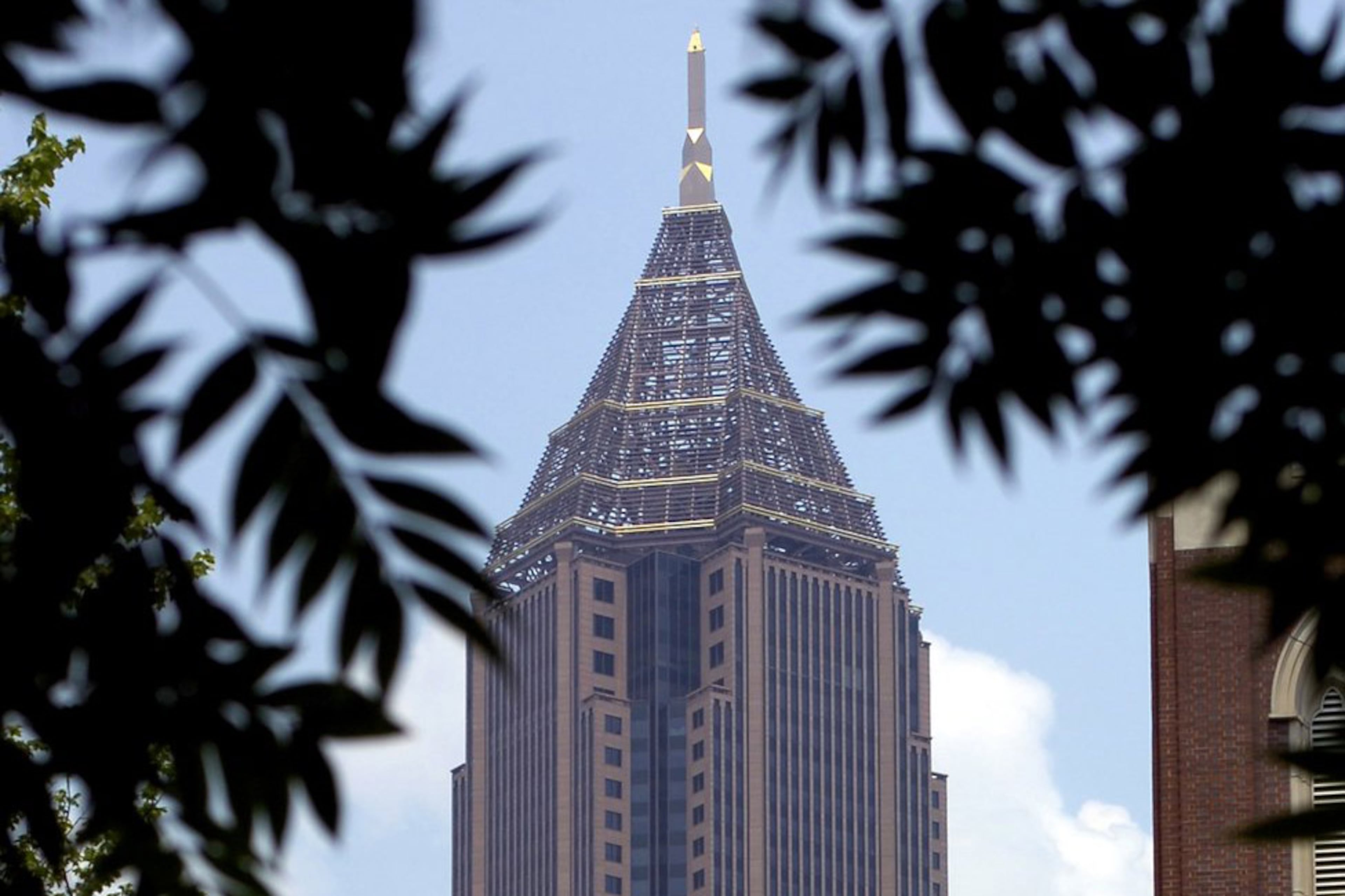 Atlanta law firm Troutman Pepper Locke, located inside the Bank of America Plaza, has been hit with a data breach and an associated lawsuit. (AJC file photo)