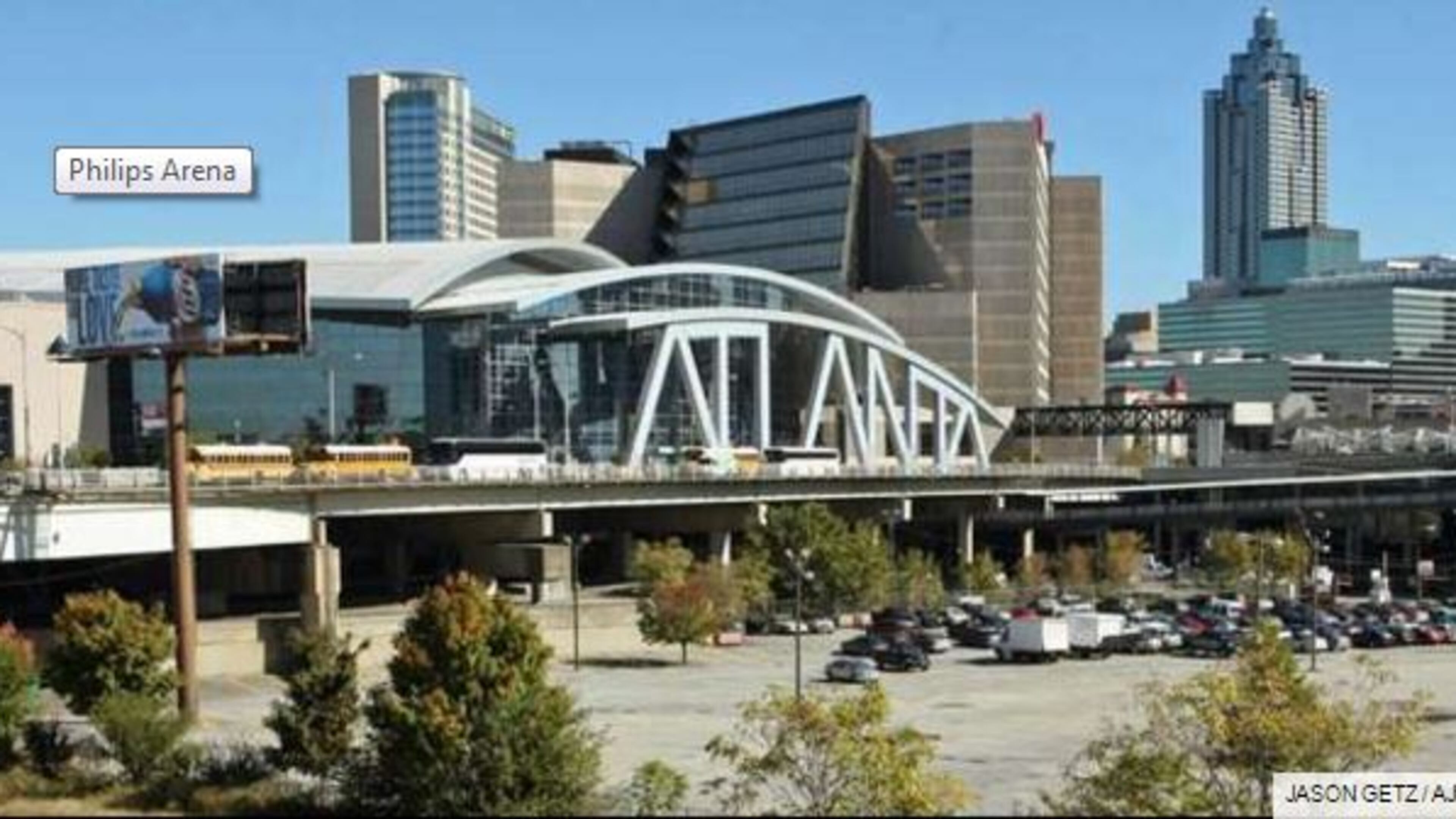 The Atlanta Hawks are in discussions to redevelop the area surrounding Philips Arena.