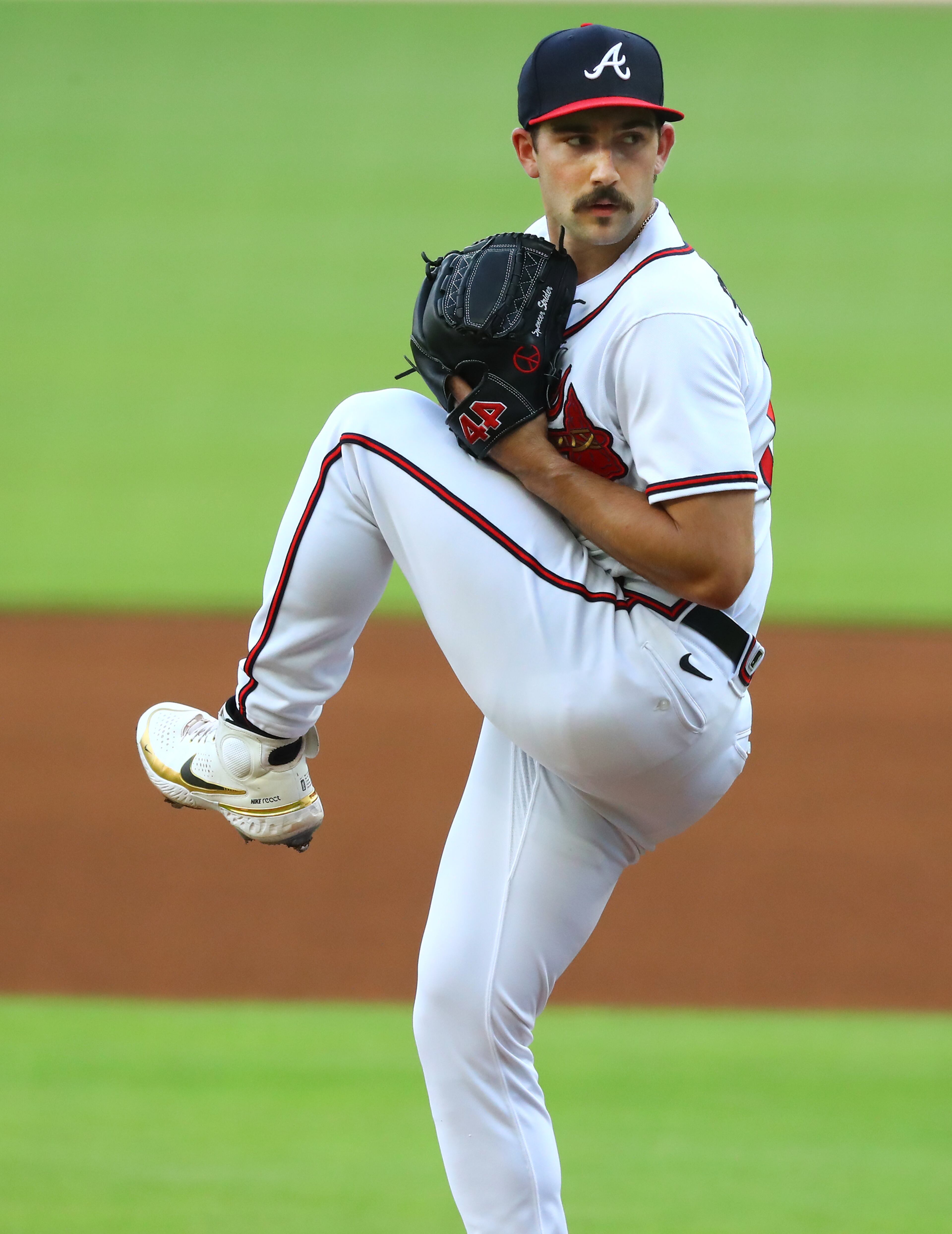Braves pitcher Spencer Strider delivers during the first inning of a MLB baseball game on Tuesday, June 21, 2022, in Atlanta. “Curtis Compton / Curtis.Compton@ajc.com”