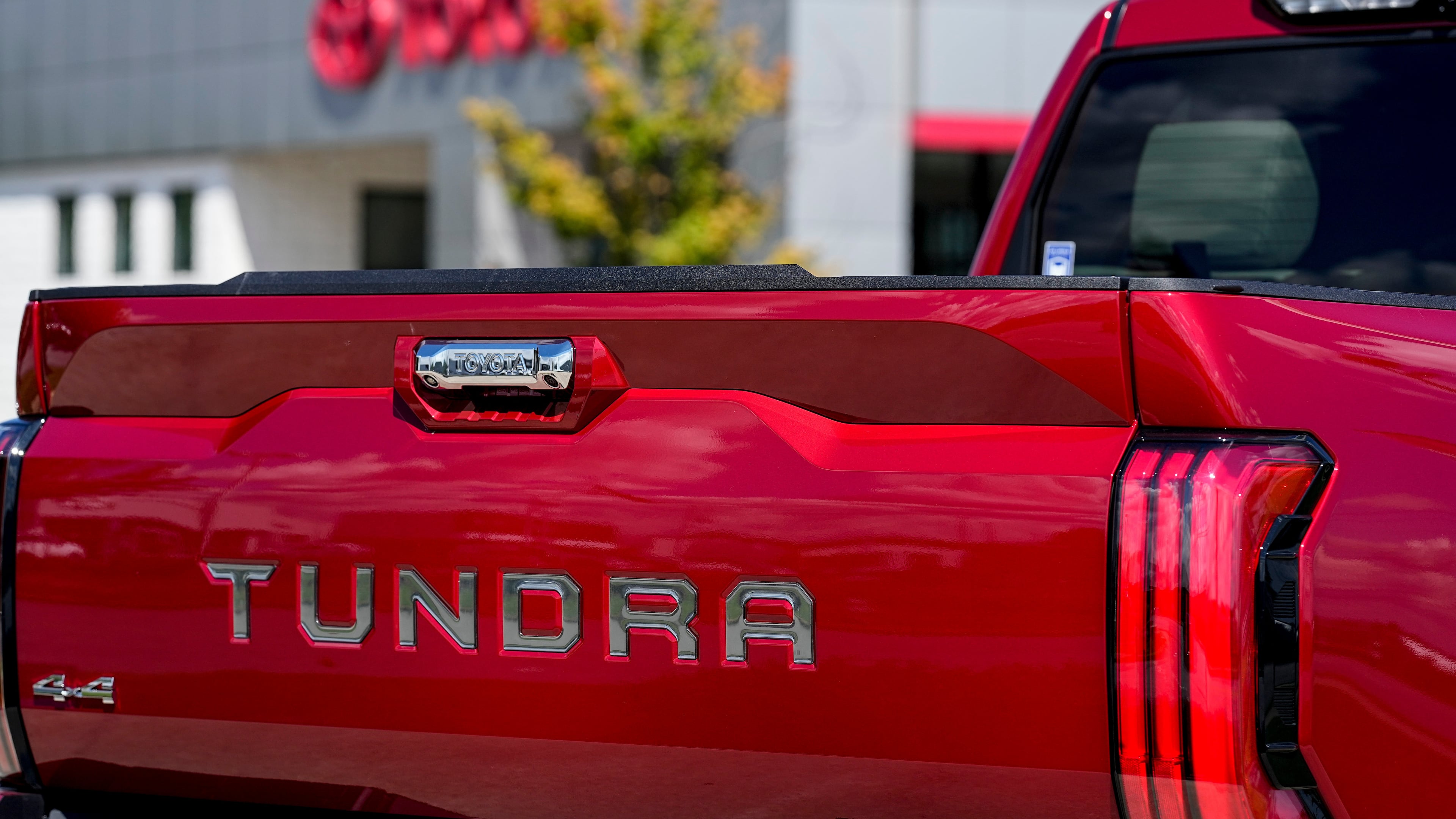 FILE - A view of a 2024 Toyota Tundra 4x4 truck, Thursday, Aug. 17, 2023, in Kennesaw, Ga. (AP Photo/Mike Stewart, File)