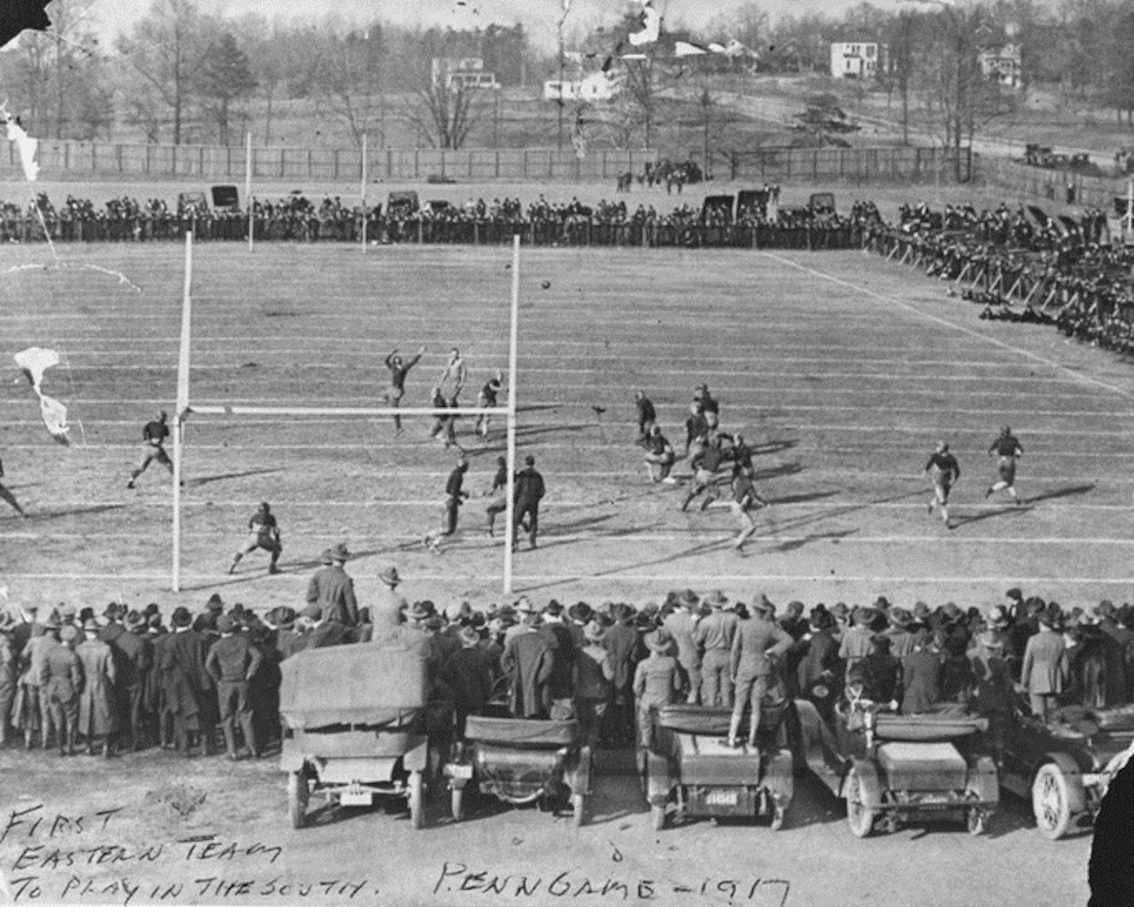 A photo from Georgia Tech's 41-0 win over Pennsylvania on October 6, 1917, at Grant Field. (Georgia Tech Archives)